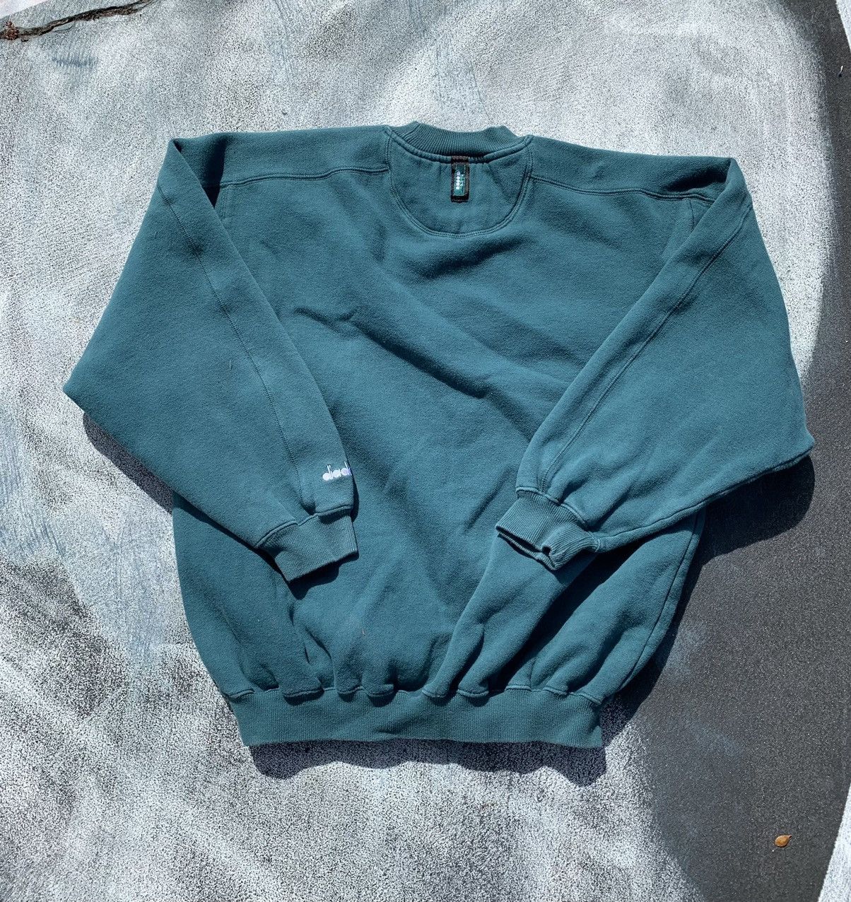 Diadora × Vintage Vintage Diadora Italian Soccer Thick Crewneck Sweatshirt Size US L / EU 52-54 / 3 - 3 Thumbnail