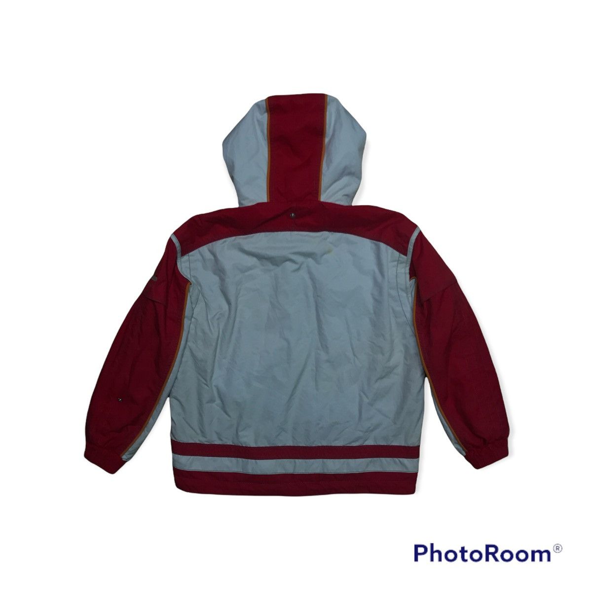 Vtg ELLESSE Sports Jacket Button Zipper Colourful Hoodie