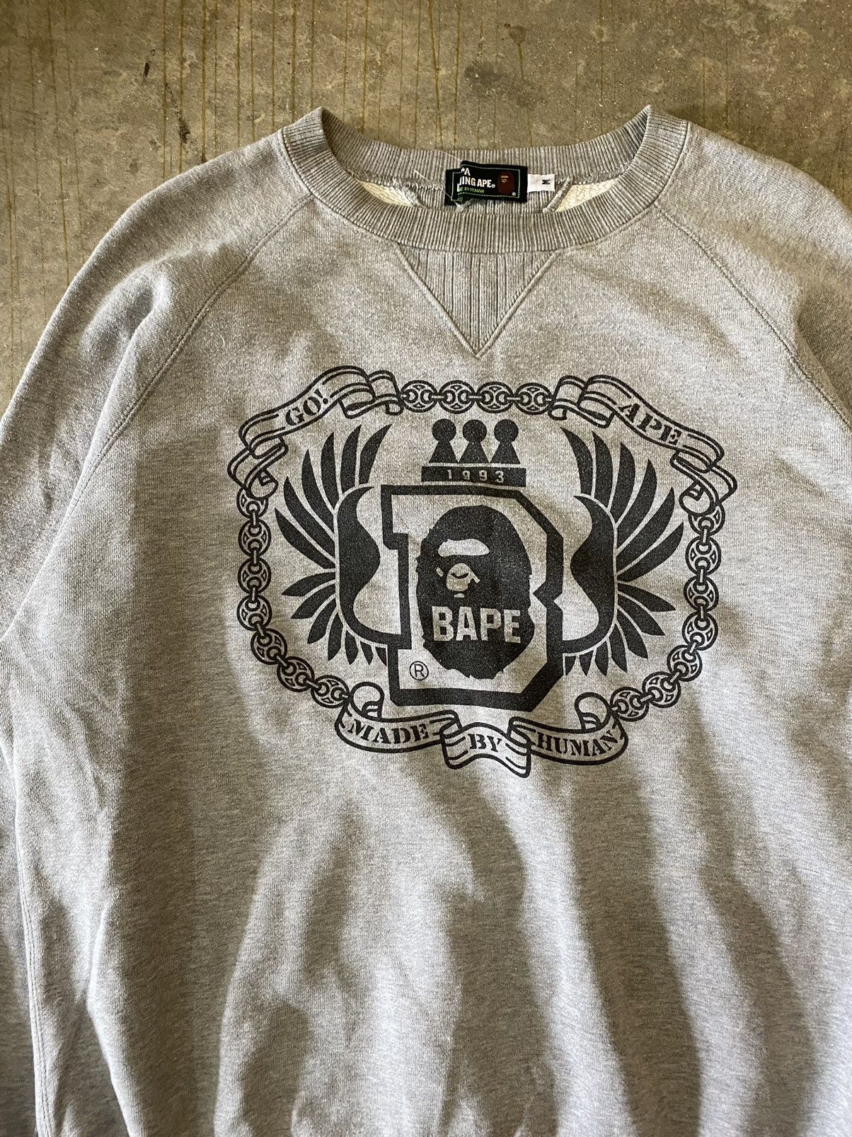 Bape 2009 Bape iconic logo sweetshirt Size US M / EU 48-50 / 2 - 3 Thumbnail