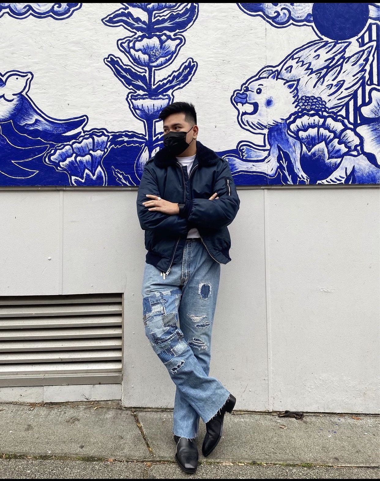 Japanese Brand Boro|Sashiko Flared Jeans Size US 30 / EU 46 - 6 Thumbnail