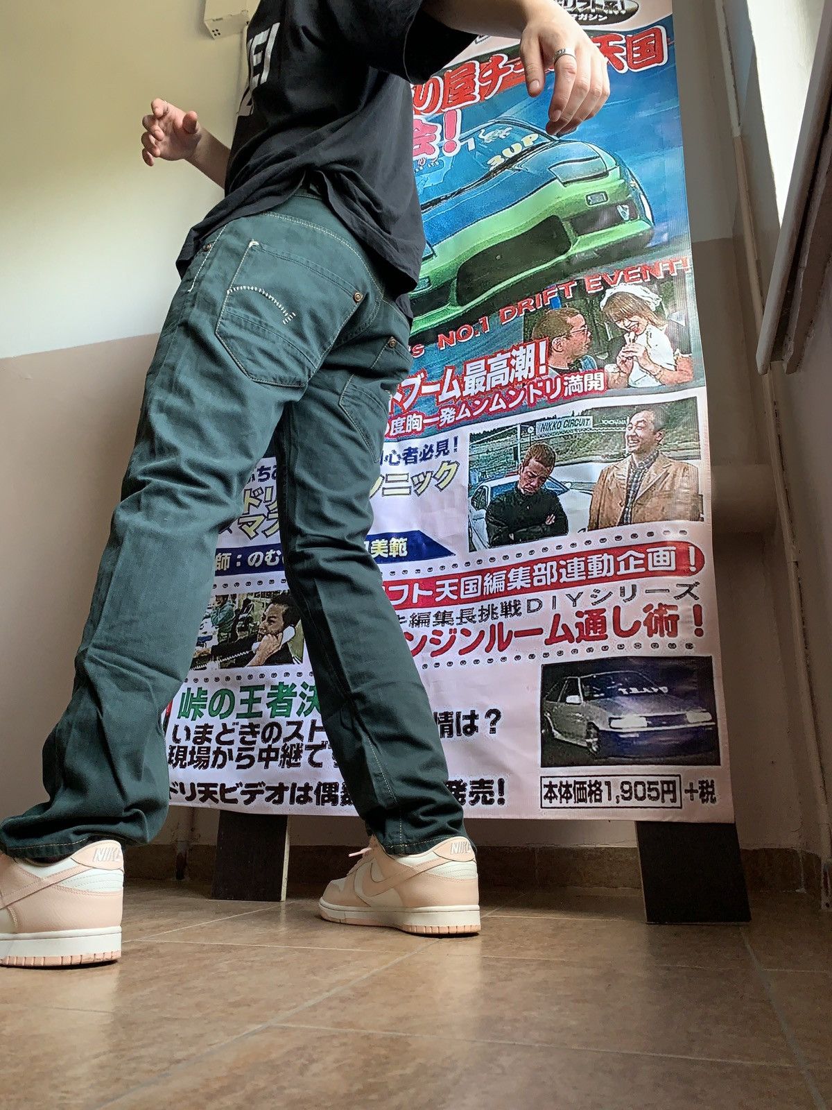 G-Star × Vintage Vintage G-Star Raw jeans Rare green colour Size US 33 - 3 Thumbnail