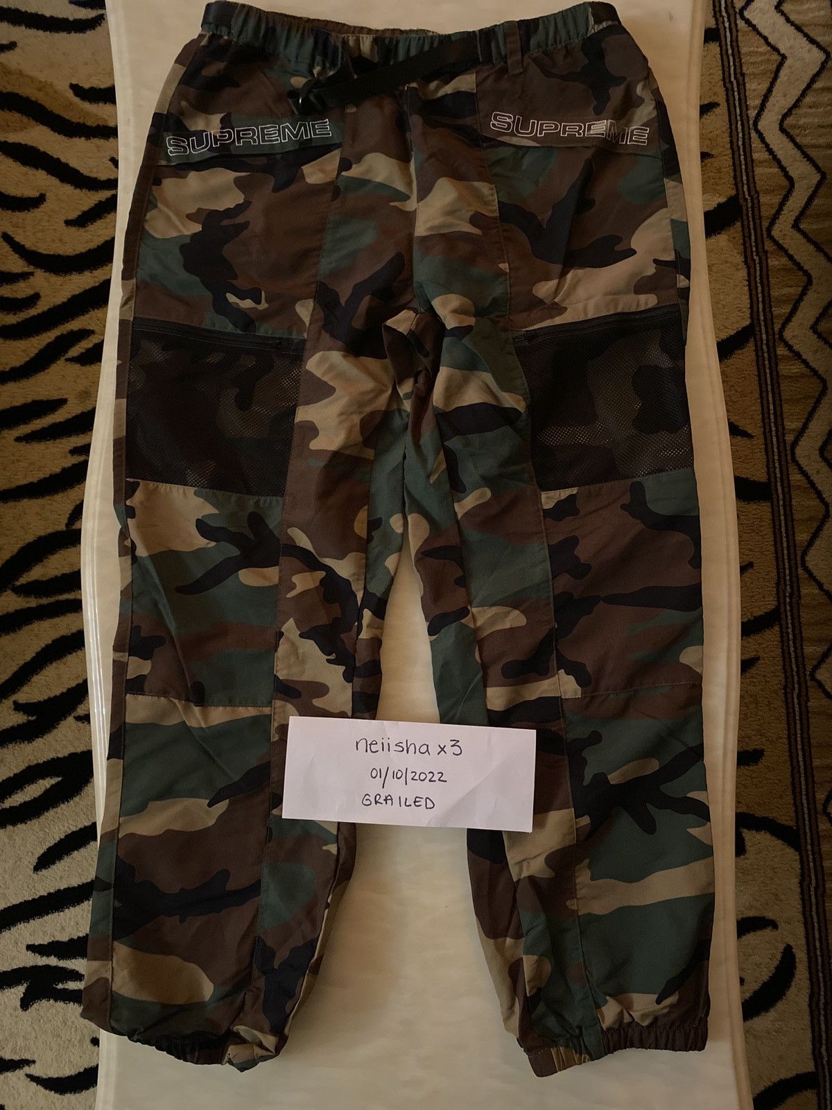 Supreme Supreme Utility Belted Woodland Camo Pants SS20 Size Small | Grailed