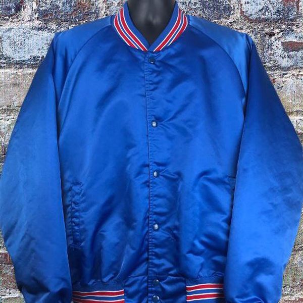 Vintage 90s New York Giants Chalkline Varsity Jacket Mens 