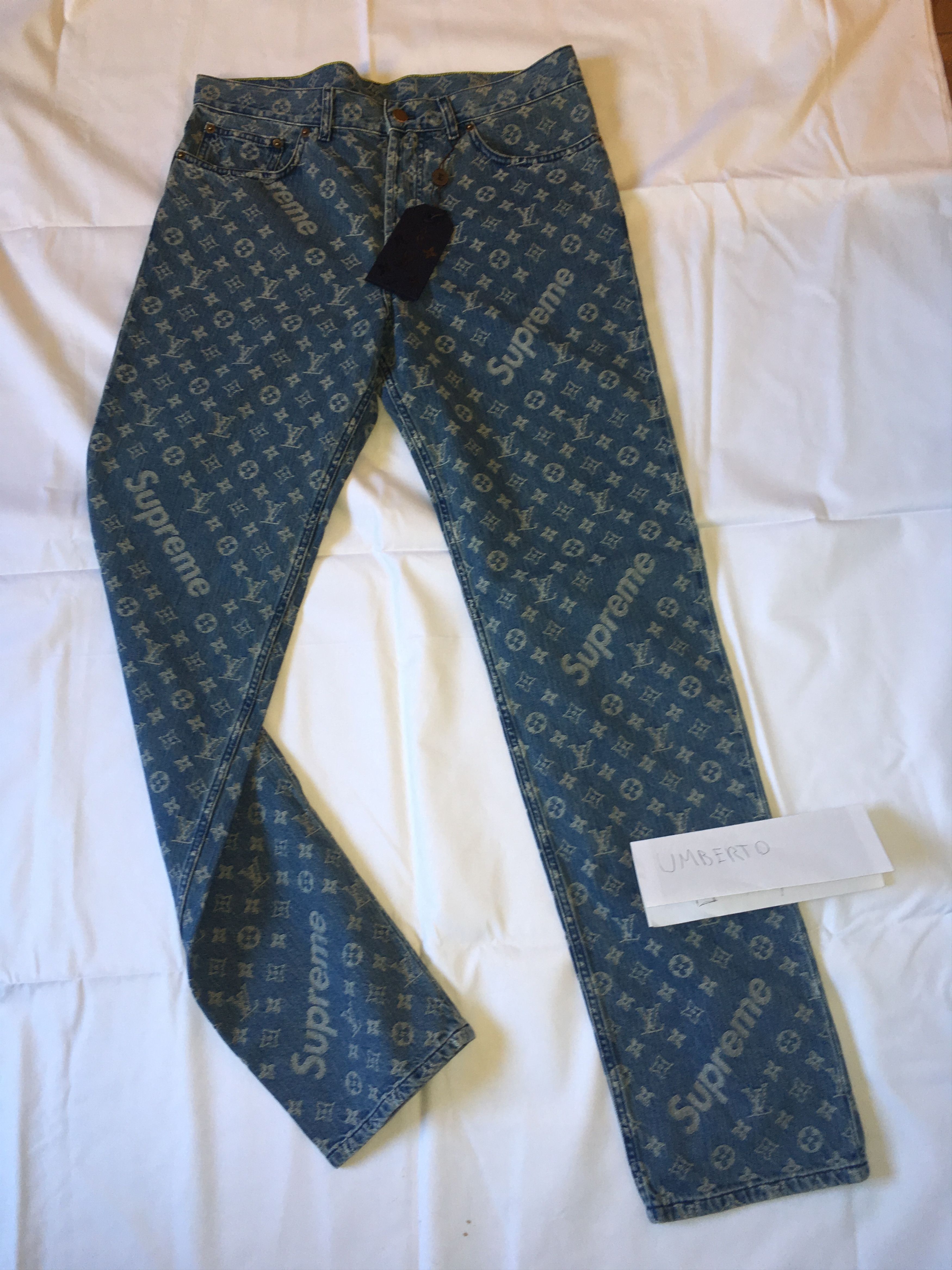 Supreme Supreme Louis Vuitton Denim Jeans Size 32 Grailed