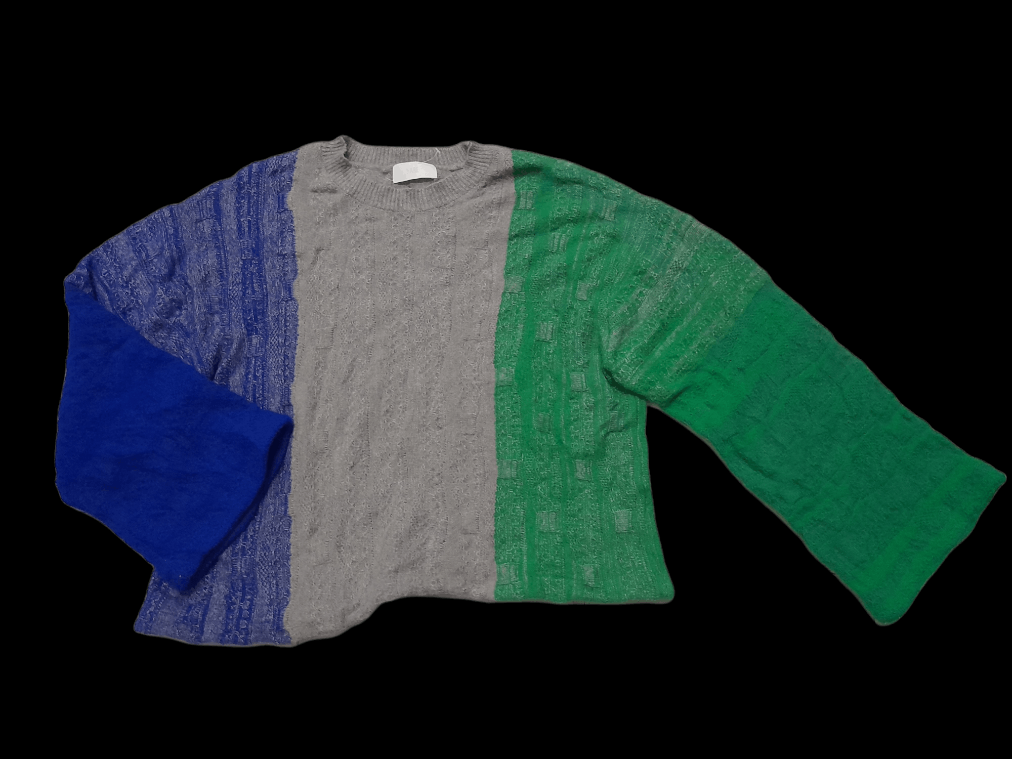 HARE × Mostly Heard Rarely Seen HARE JAPAN COLOR BLOCK KNITWEAR WIDE SLEEVE (D612) Size US L / EU 52-54 / 3 - 1 Thumbnail