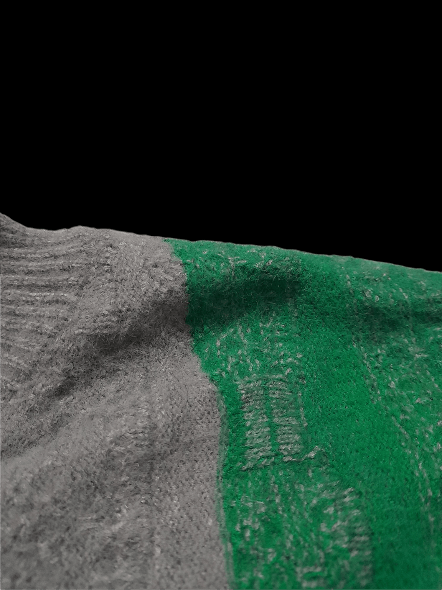HARE × Mostly Heard Rarely Seen HARE JAPAN COLOR BLOCK KNITWEAR WIDE SLEEVE (D612) Size US L / EU 52-54 / 3 - 3 Thumbnail