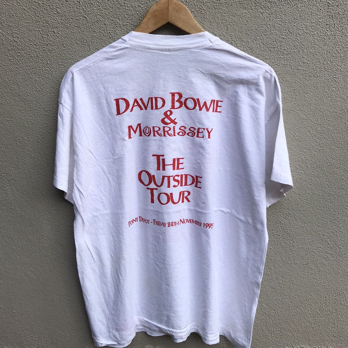 Band Tees Vintage 90s DAVID BOWIE x Morissey tour tee rare Size US XL / EU 56 / 4 - 3 Thumbnail