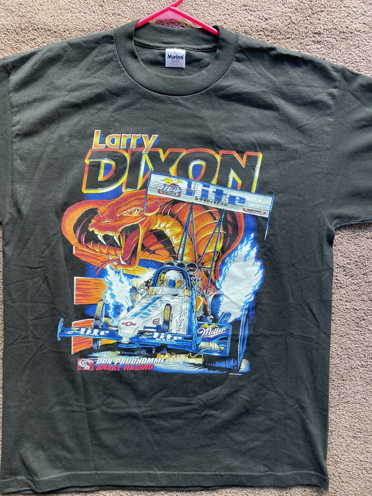NASCAR Vintage Miller Lite Racing double sided Size US XL / EU 56 / 4 - 1 Thumbnail