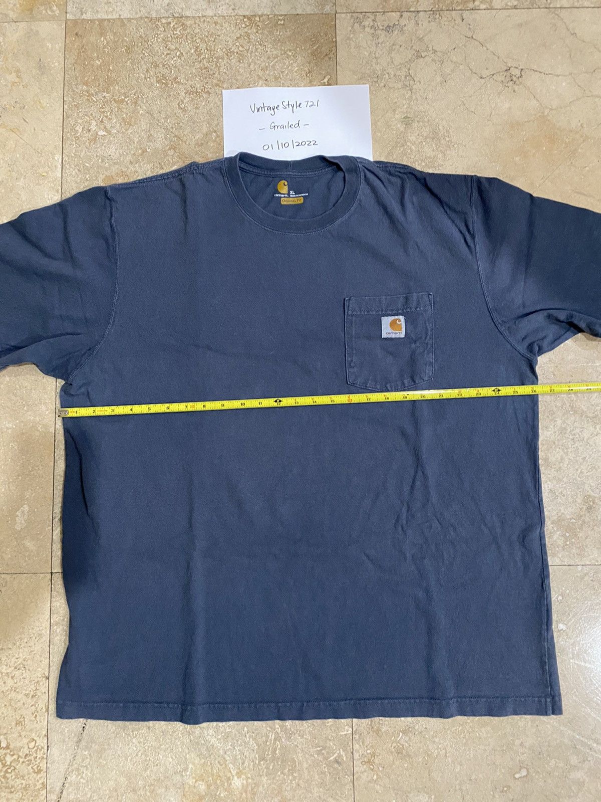 Carhartt × Vintage Carharrt Pocket Vintage Tee Size US XL / EU 56 / 4 - 4 Thumbnail