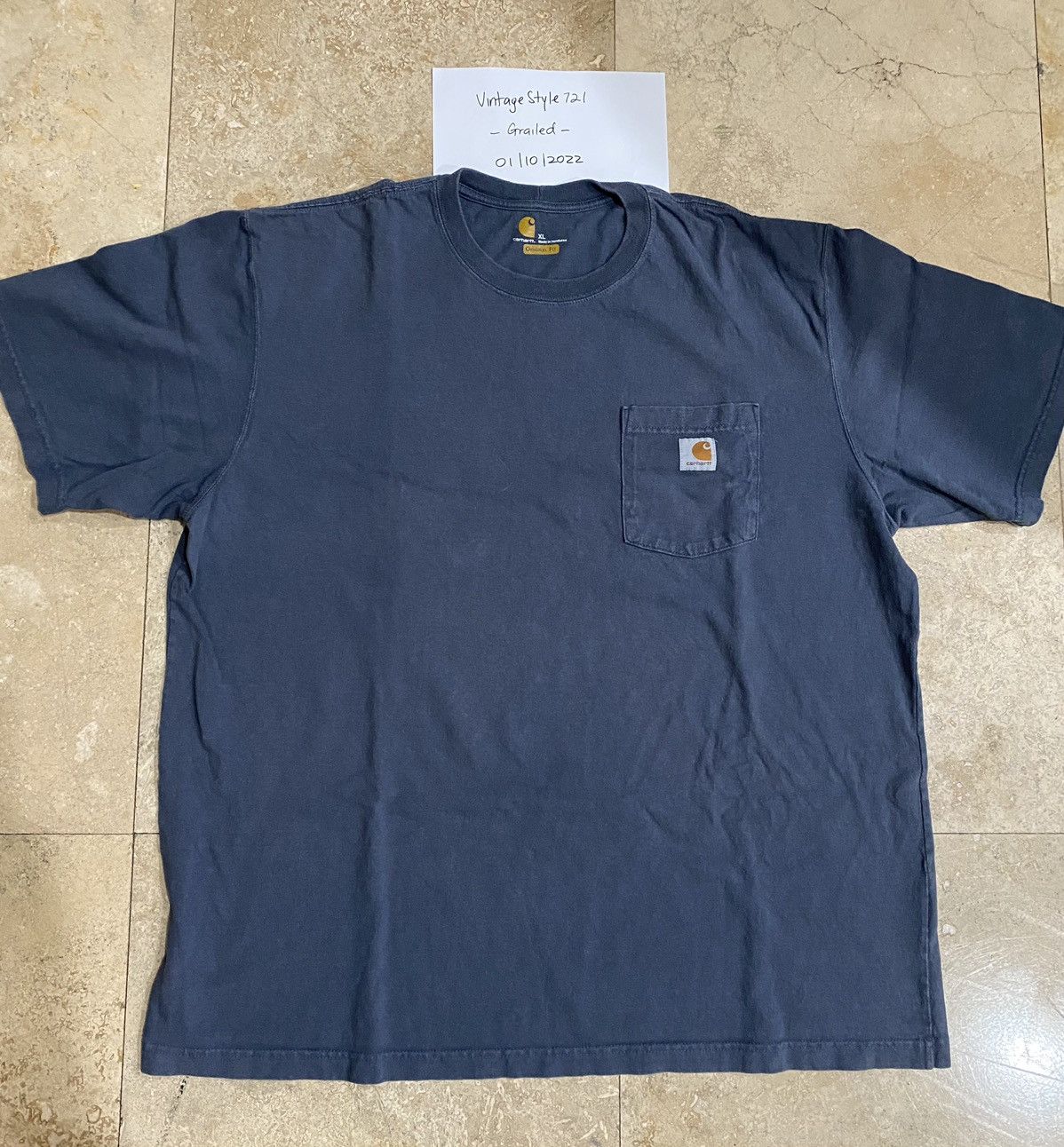 Carhartt × Vintage Carharrt Pocket Vintage Tee Size US XL / EU 56 / 4 - 1 Thumbnail