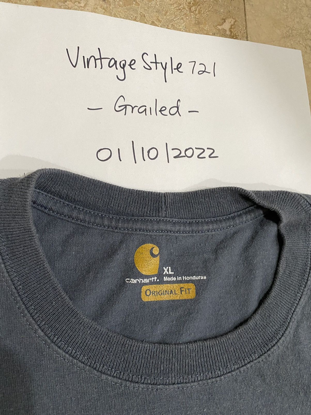 Carhartt × Vintage Carharrt Pocket Vintage Tee Size US XL / EU 56 / 4 - 3 Thumbnail