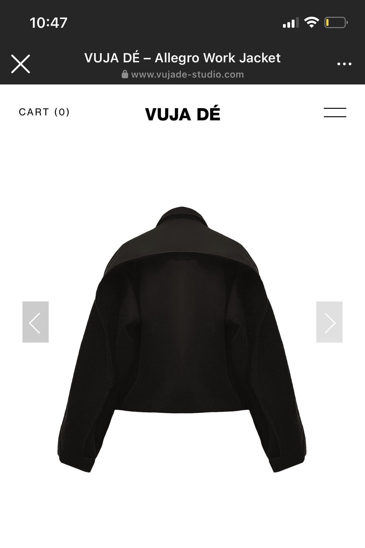 Vuja De Vuja De Allegro Work Jacket - Size 1 | Grailed