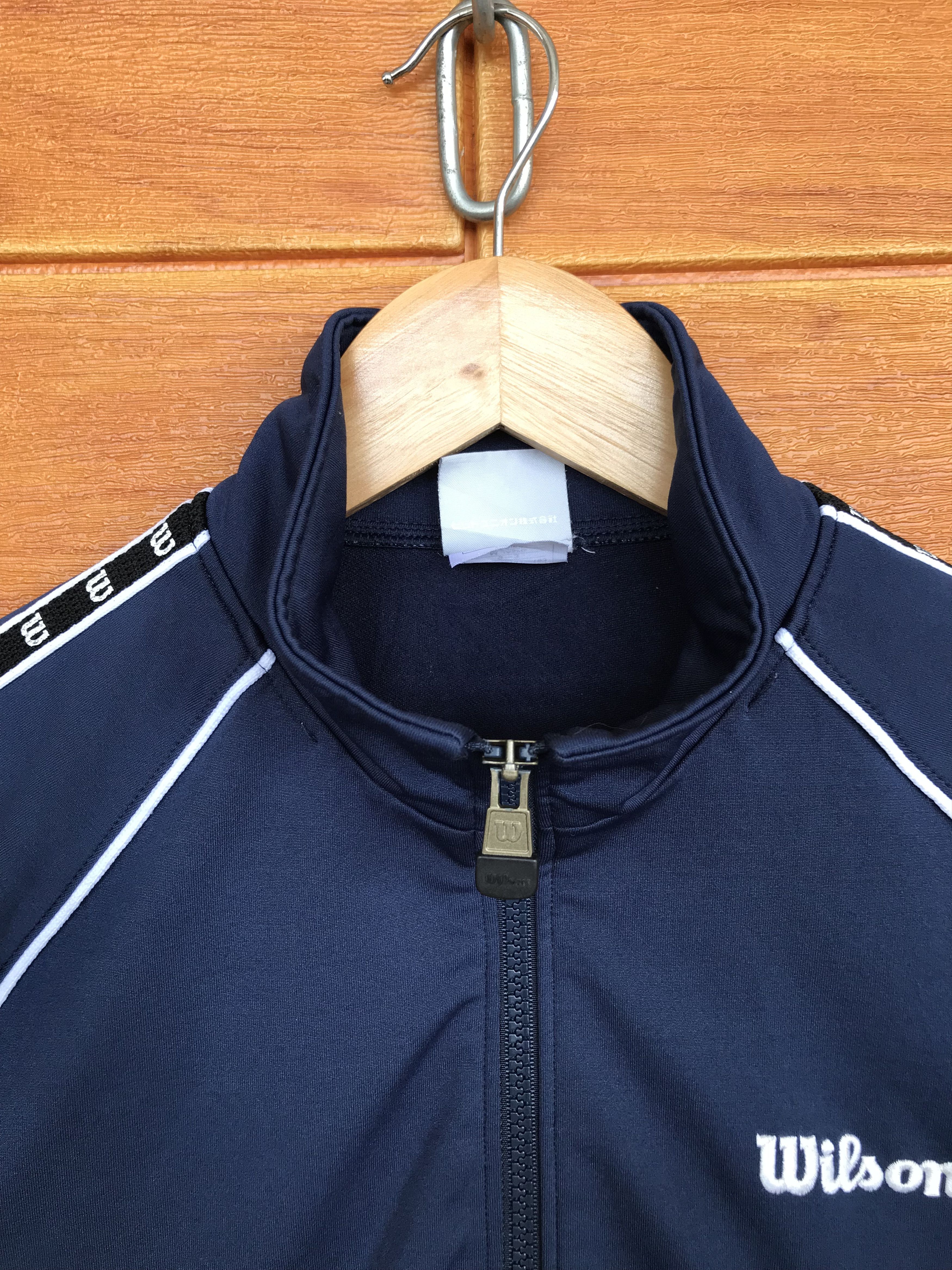 Vintage × Wilson Vintage 90s WILSON Side Tape Track Top Ladies Jacket Size US M / EU 48-50 / 2 - 3 Thumbnail