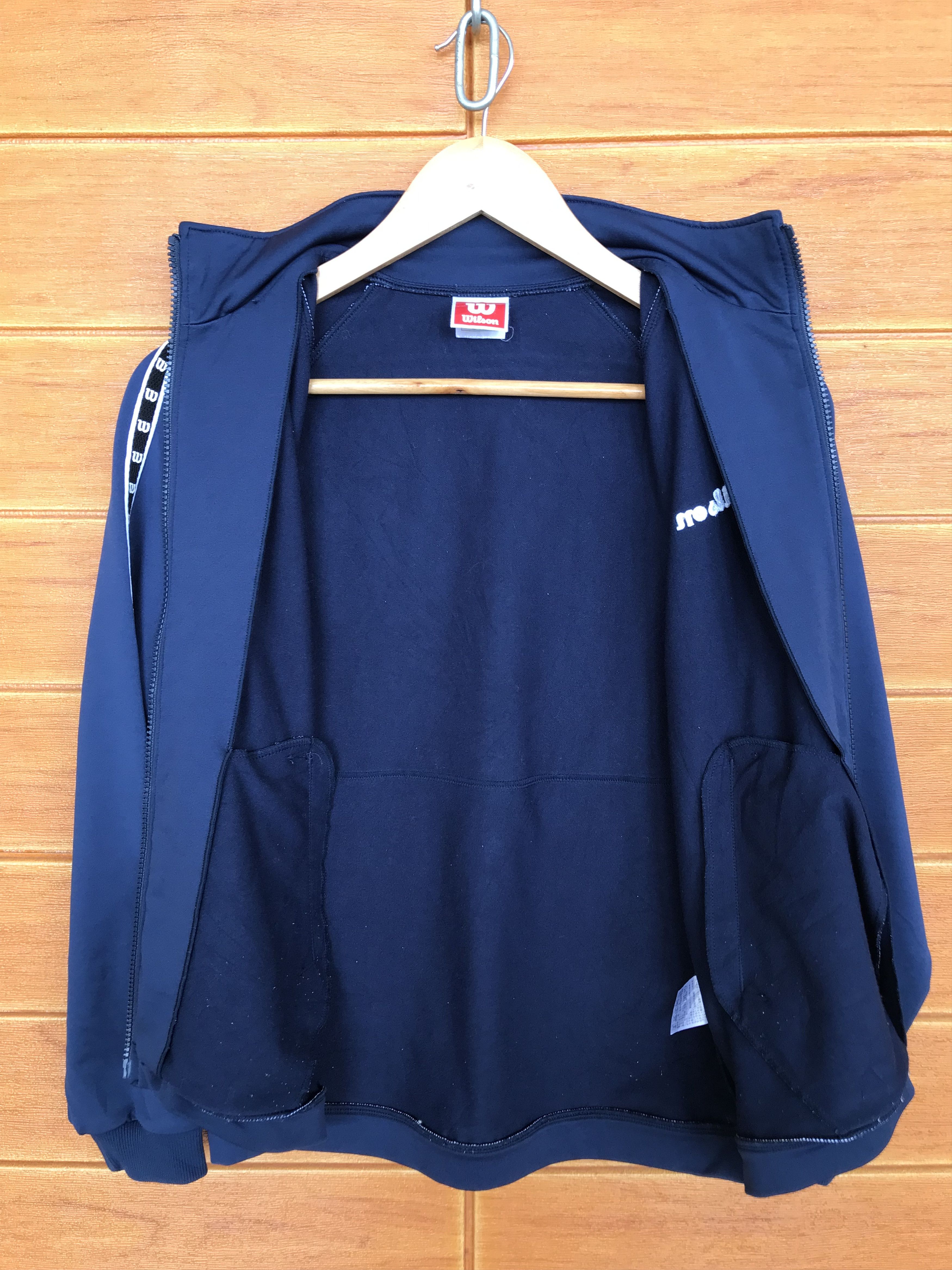 Vintage × Wilson Vintage 90s WILSON Side Tape Track Top Ladies Jacket Size US M / EU 48-50 / 2 - 12 Thumbnail