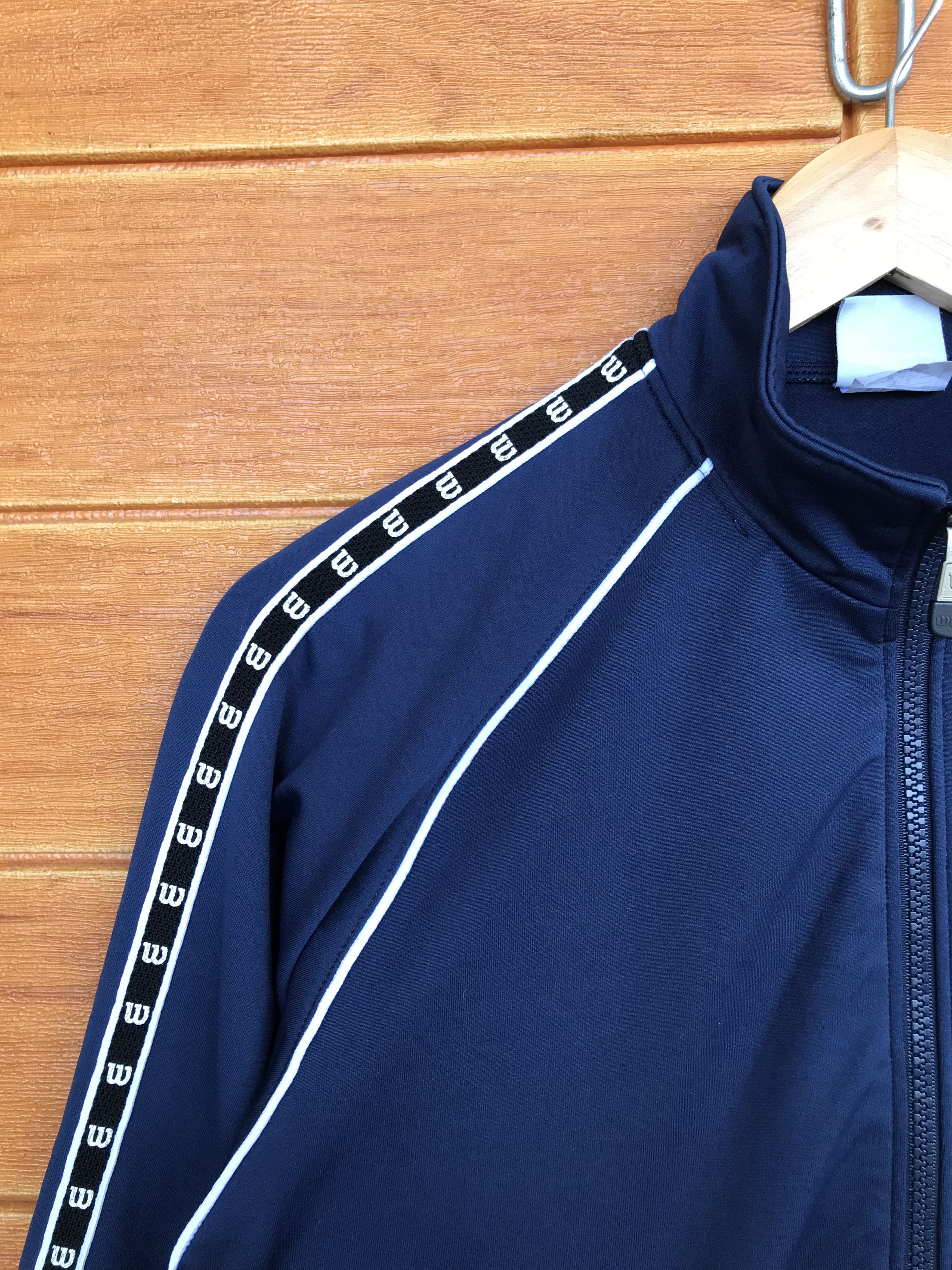 Vintage × Wilson Vintage 90s WILSON Side Tape Track Top Ladies Jacket Size US M / EU 48-50 / 2 - 4 Thumbnail