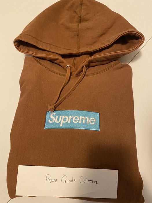 Supreme Box Logo Hooded Sweatshirt (FW17) Rust