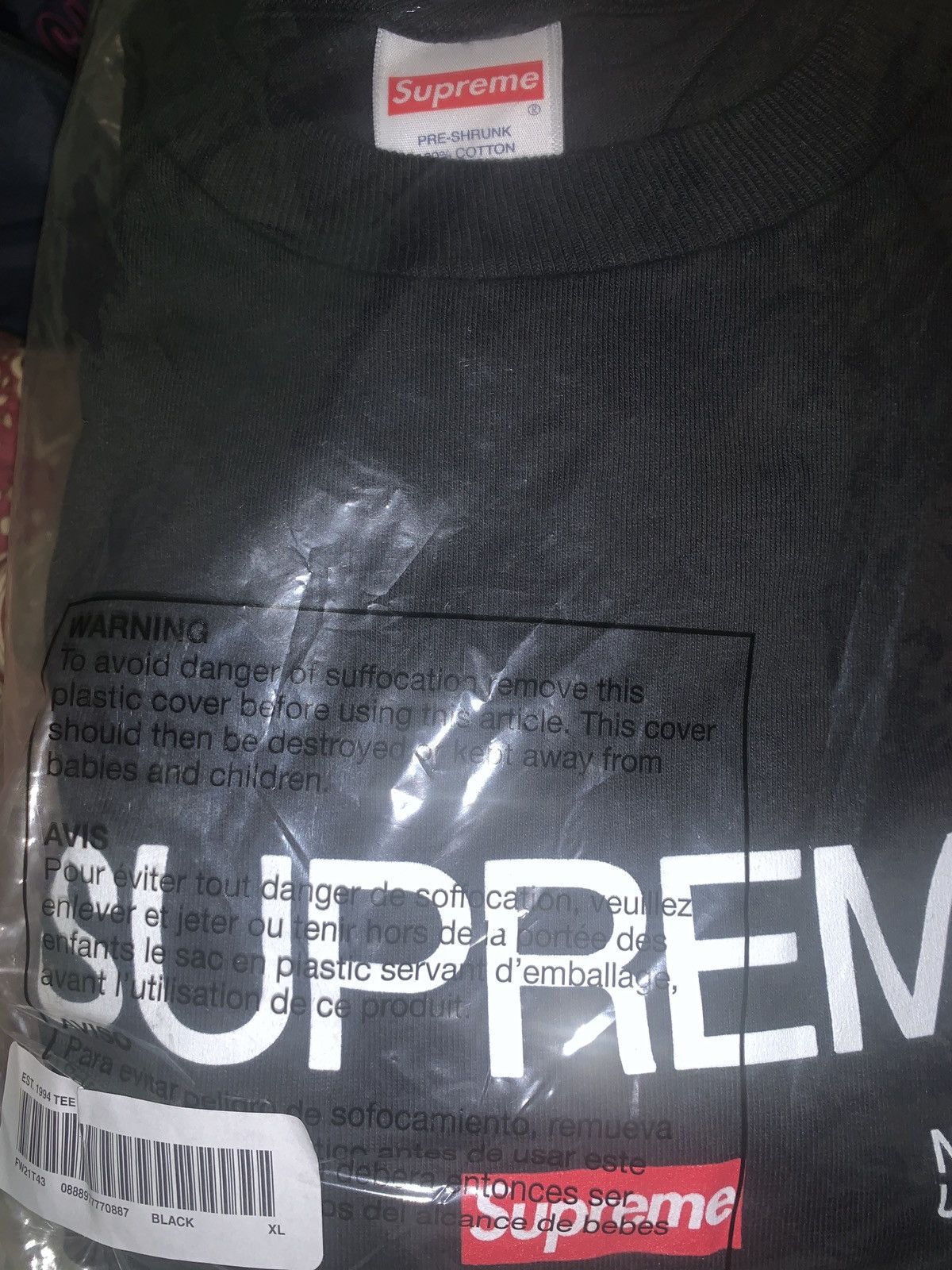 Supreme Est 1994 Tee | Grailed