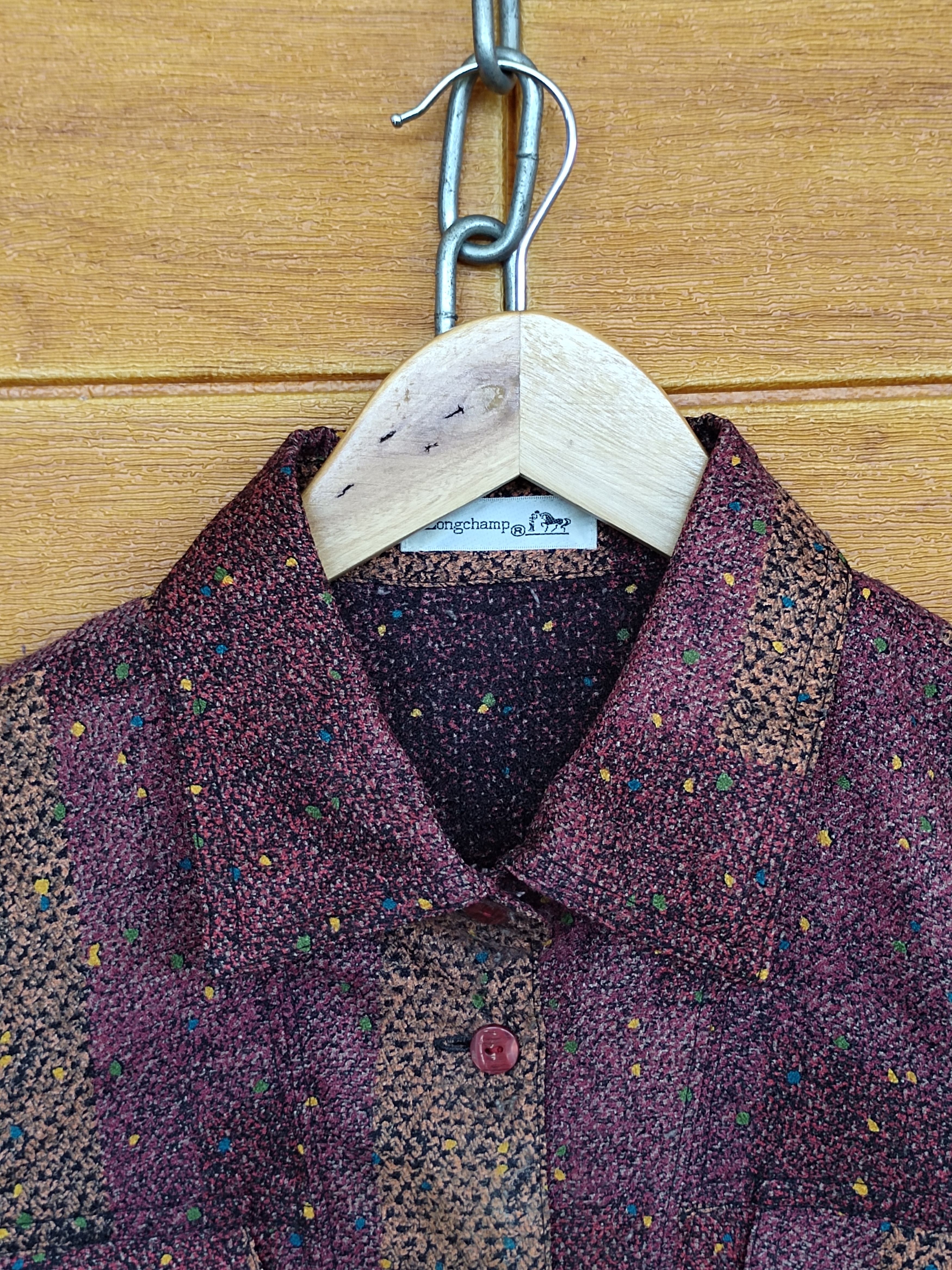 Longchamp Vintage LONGCHAMP Abstract Art Women Shirt Size M / US 6-8 / IT 42-44 - 2 Thumbnail