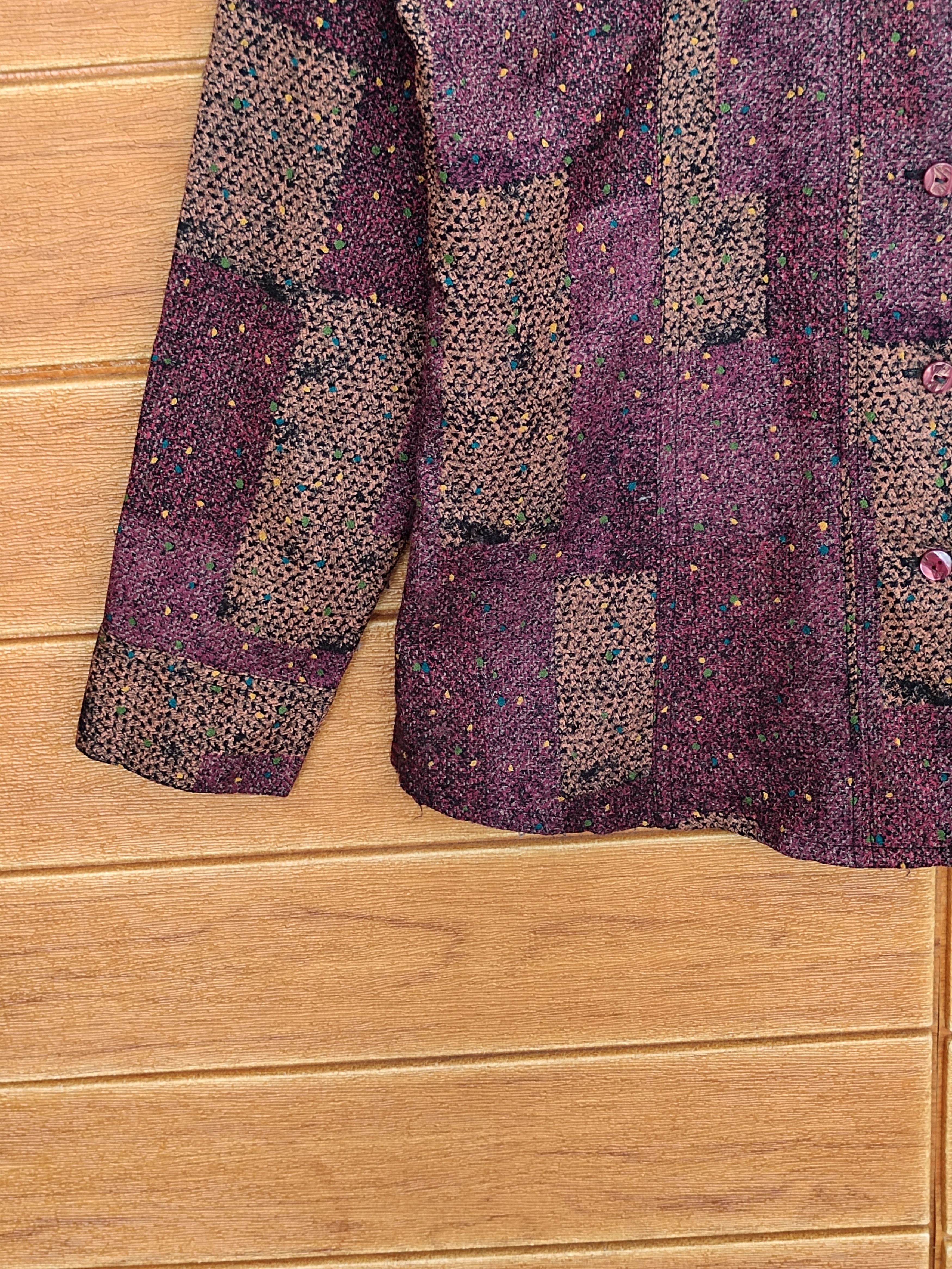 Longchamp Vintage LONGCHAMP Abstract Art Women Shirt Size M / US 6-8 / IT 42-44 - 5 Thumbnail