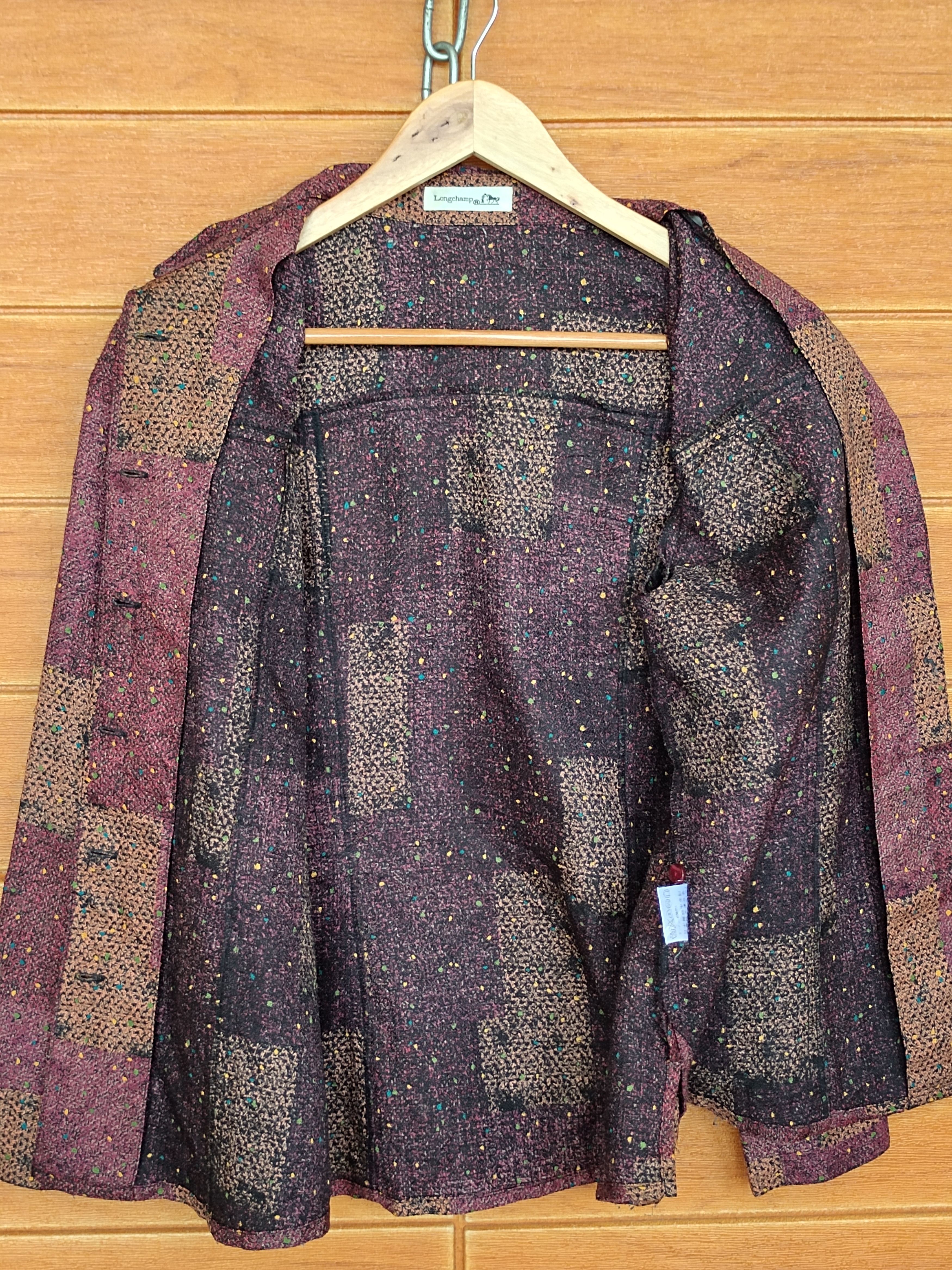 Longchamp Vintage LONGCHAMP Abstract Art Women Shirt Size M / US 6-8 / IT 42-44 - 13 Thumbnail