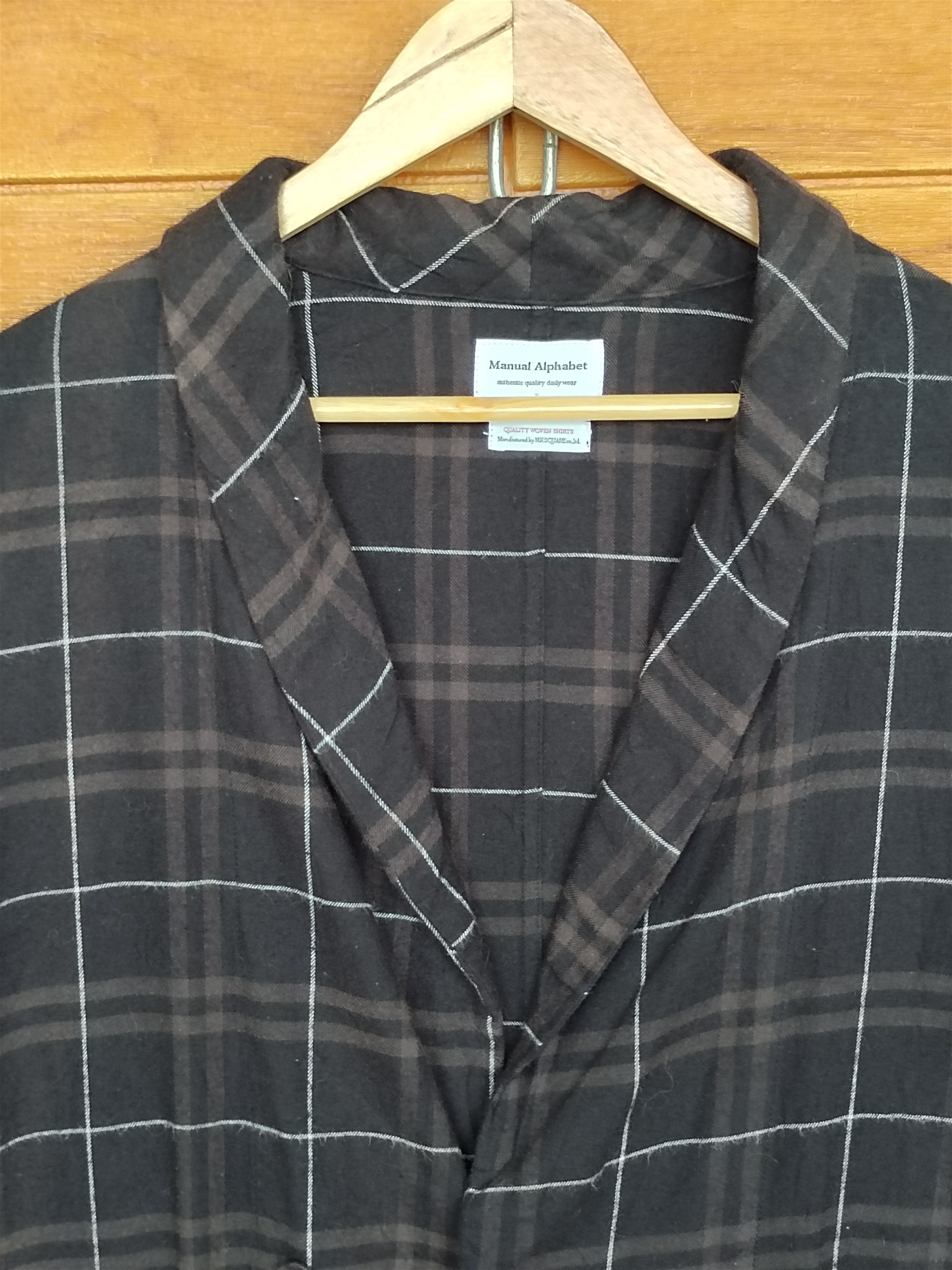 Manual Alphabet Made In Japan MANUAL ALPHABET Checkered Oversize Shirt Size US M / EU 48-50 / 2 - 2 Thumbnail