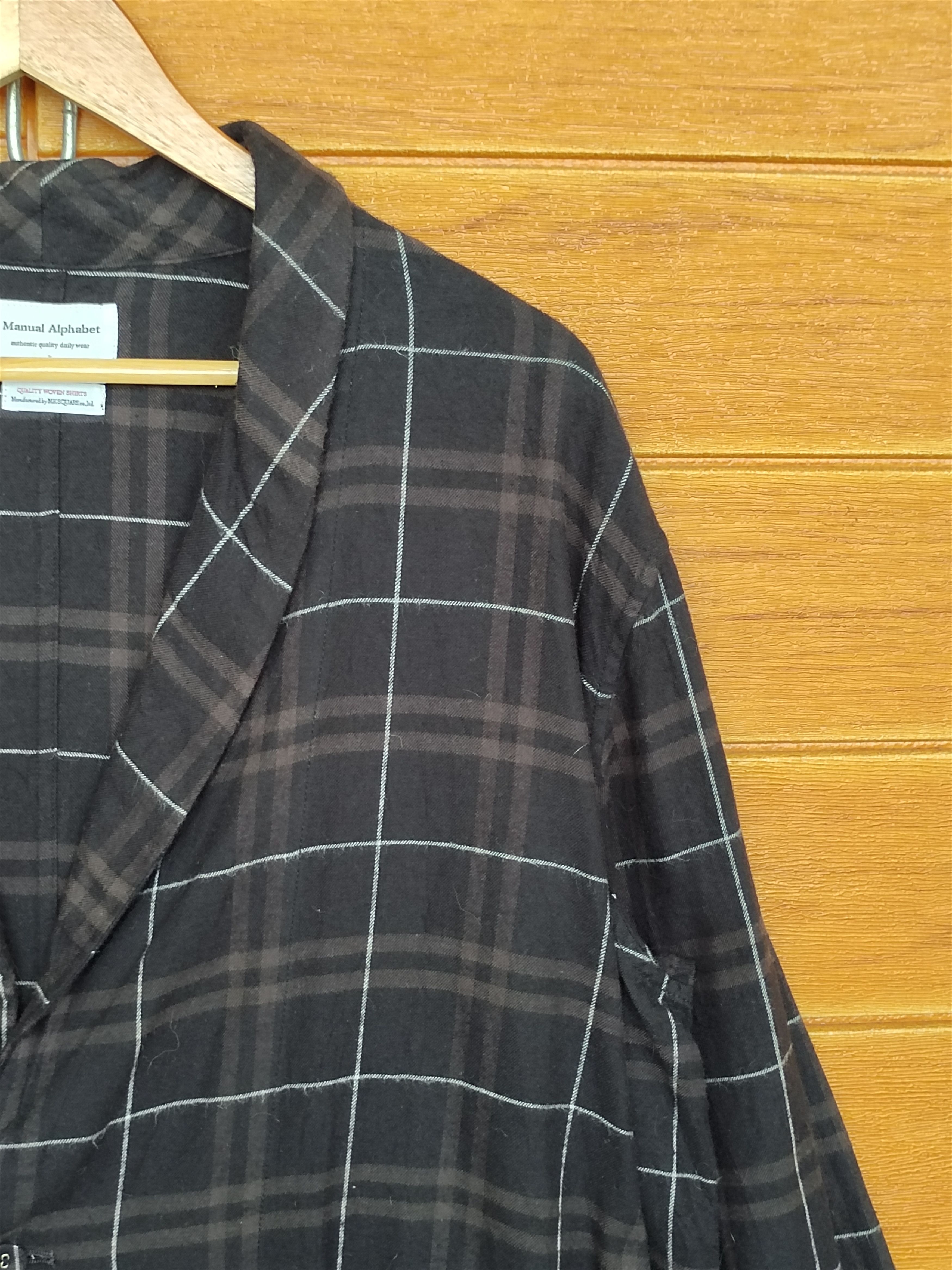Manual Alphabet Made In Japan MANUAL ALPHABET Checkered Oversize Shirt Size US M / EU 48-50 / 2 - 3 Thumbnail