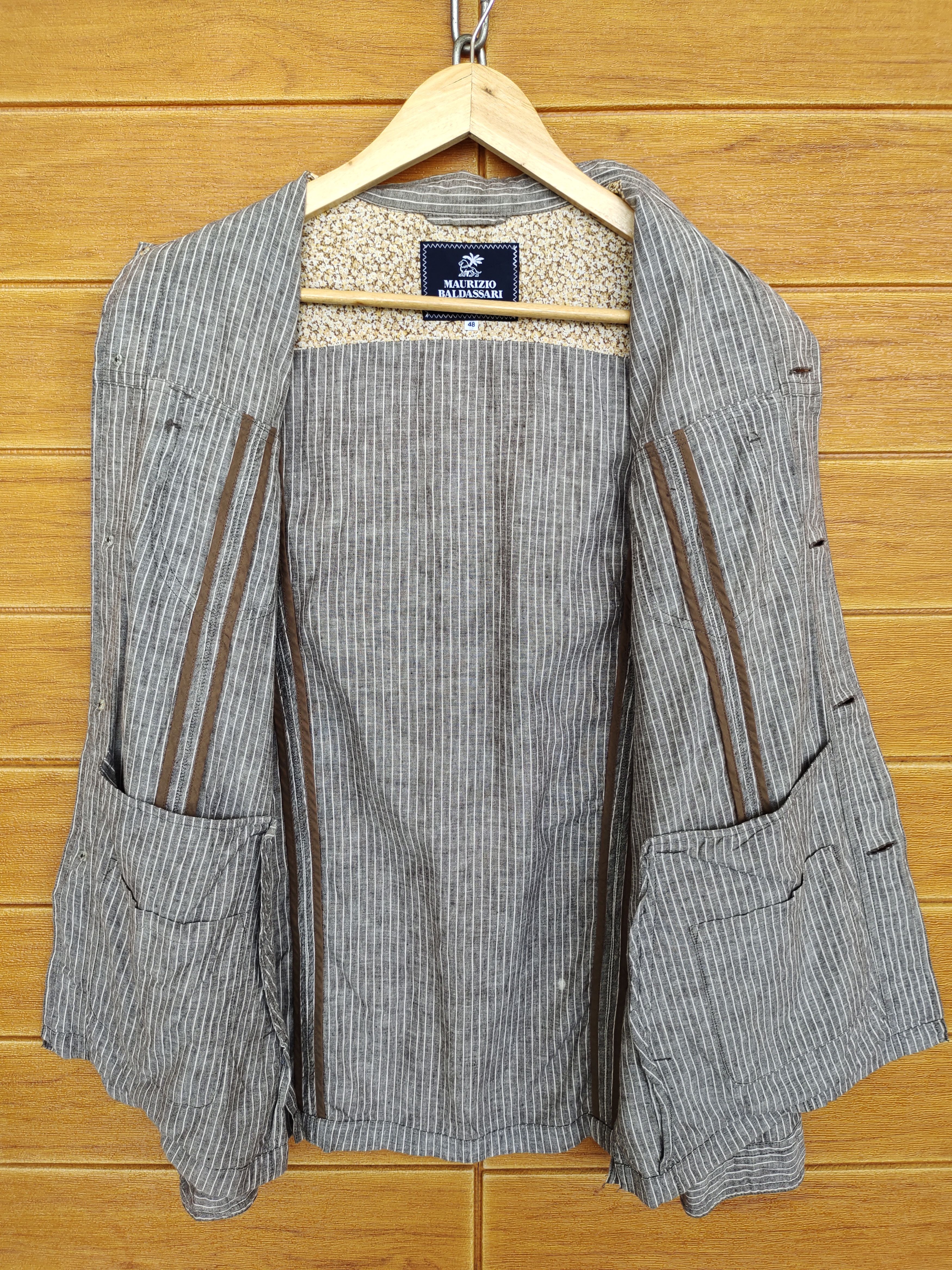 Designer × Maurizio Baldassari MAURIZIO BALDASSARI Milano 5 Pockets Striped Shirt Size US M / EU 48-50 / 2 - 11 Thumbnail
