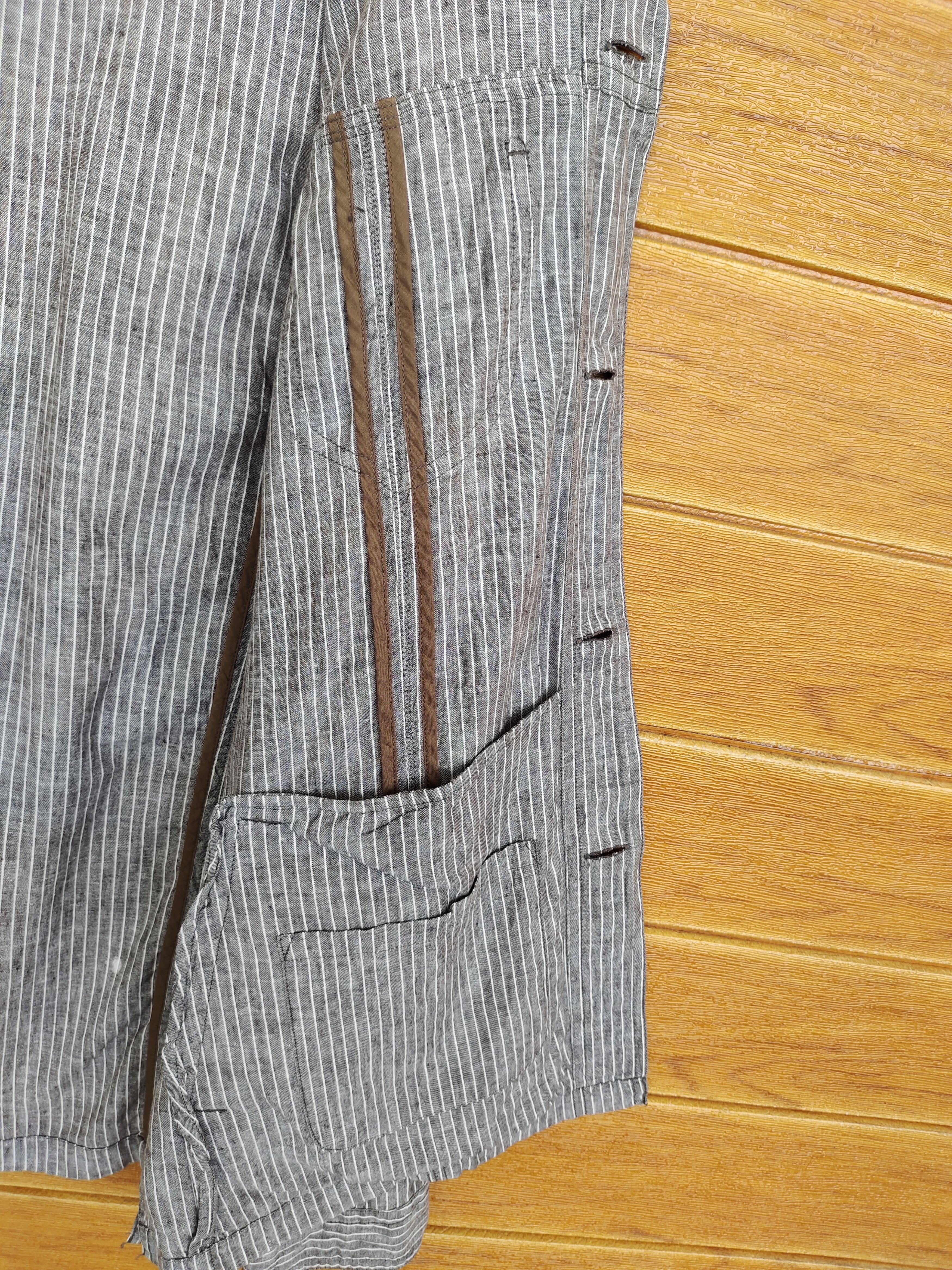 Designer × Maurizio Baldassari MAURIZIO BALDASSARI Milano 5 Pockets Striped Shirt Size US M / EU 48-50 / 2 - 12 Thumbnail