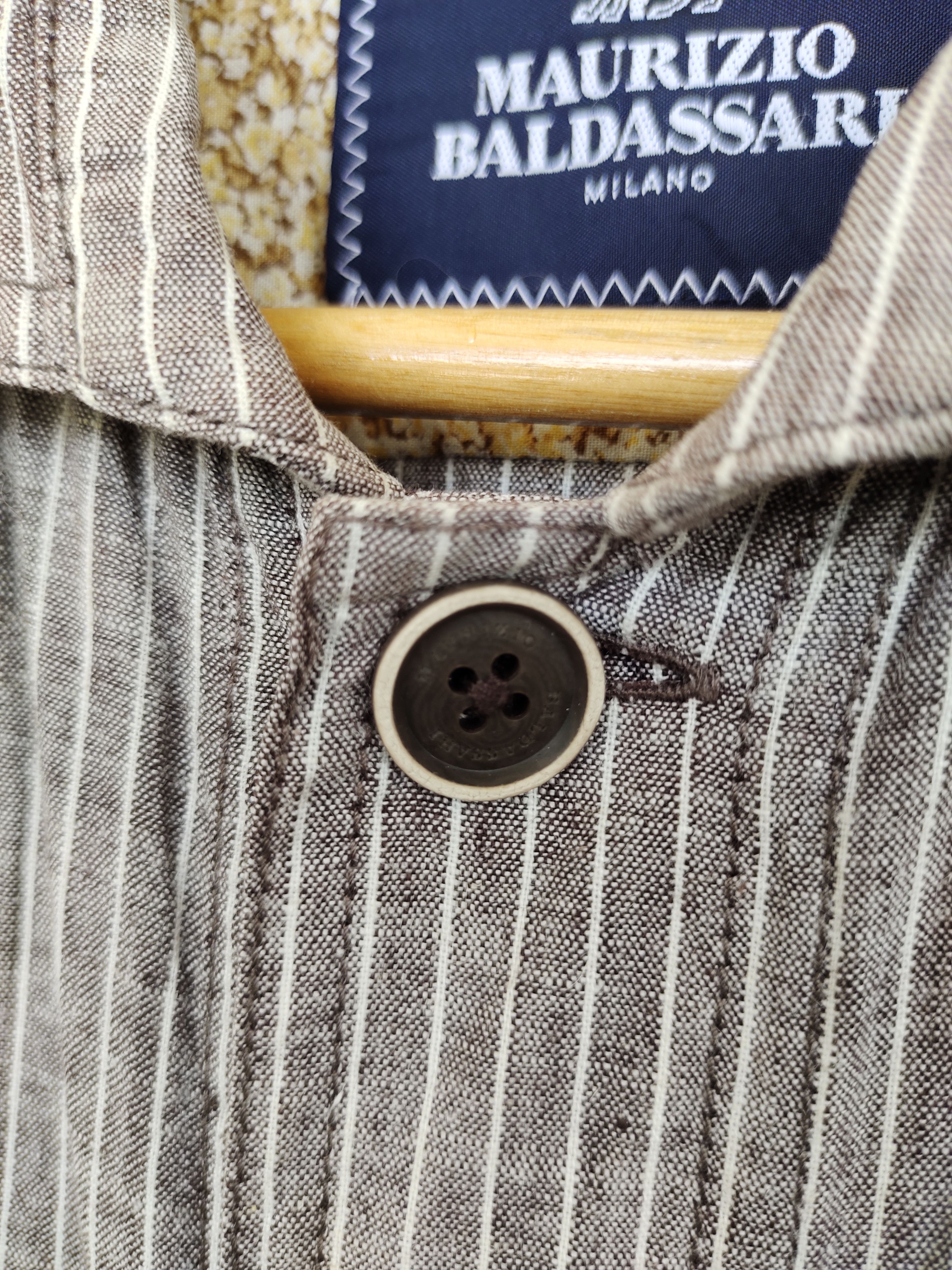 Designer × Maurizio Baldassari MAURIZIO BALDASSARI Milano 5 Pockets Striped Shirt Size US M / EU 48-50 / 2 - 10 Thumbnail