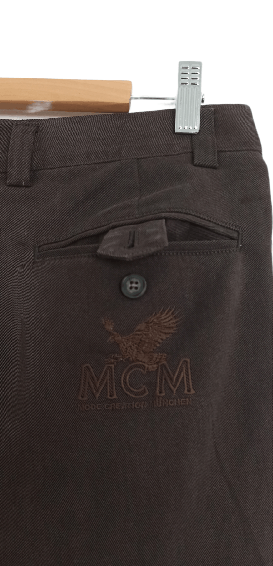 MCM × Vintage Vintage MCM Baggy Wide Slacks Pants Size US 31 - 2 Thumbnail