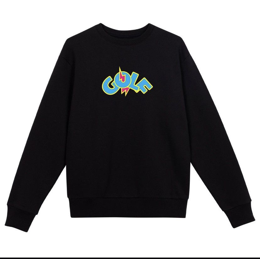 Golf Wang GOLF WANG BLACK OHMS CREWNECK SWEATER Grailed