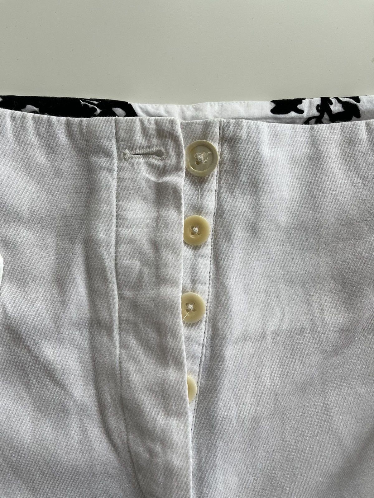 Ann Demeulemeester White Cotton Pants Size 27" / US 4 / IT 40 - 6 Thumbnail