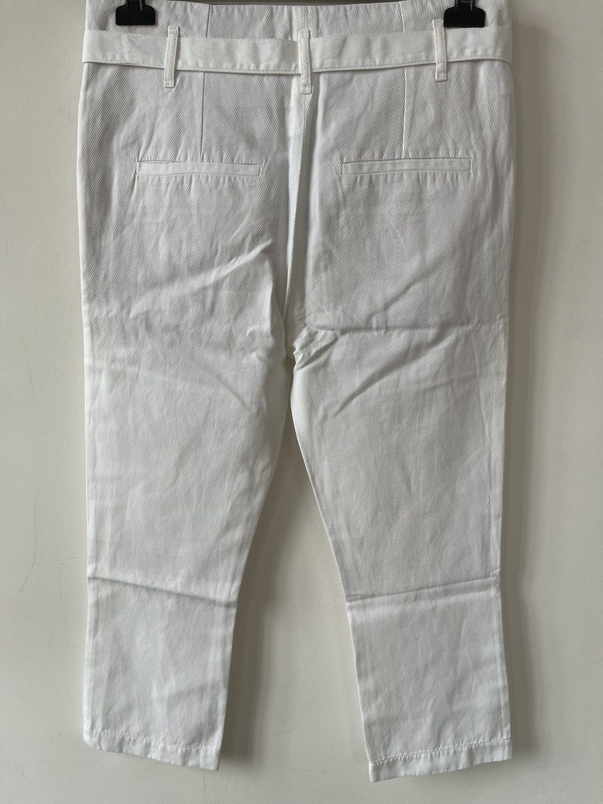 Ann Demeulemeester White Cotton Pants Size 27" / US 4 / IT 40 - 5 Thumbnail