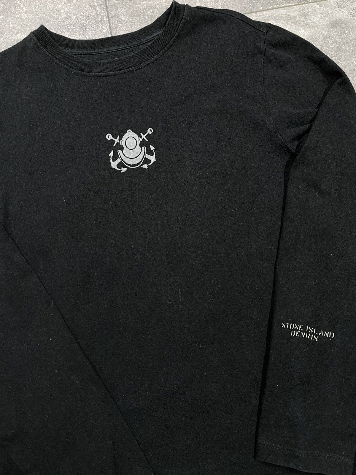 Stone Island Stone Island Denims Long Sleeve Rare Logo Size US M / EU 48-50 / 2 - 2 Thumbnail