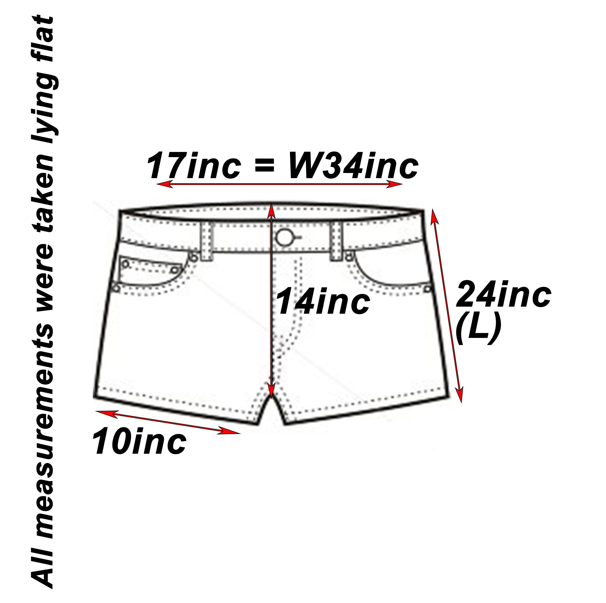 Japanese Brand Vtg Short Pant Fleece Jeans Jorts Punk Style Streetwear Size US 34 / EU 50 - 2 Thumbnail