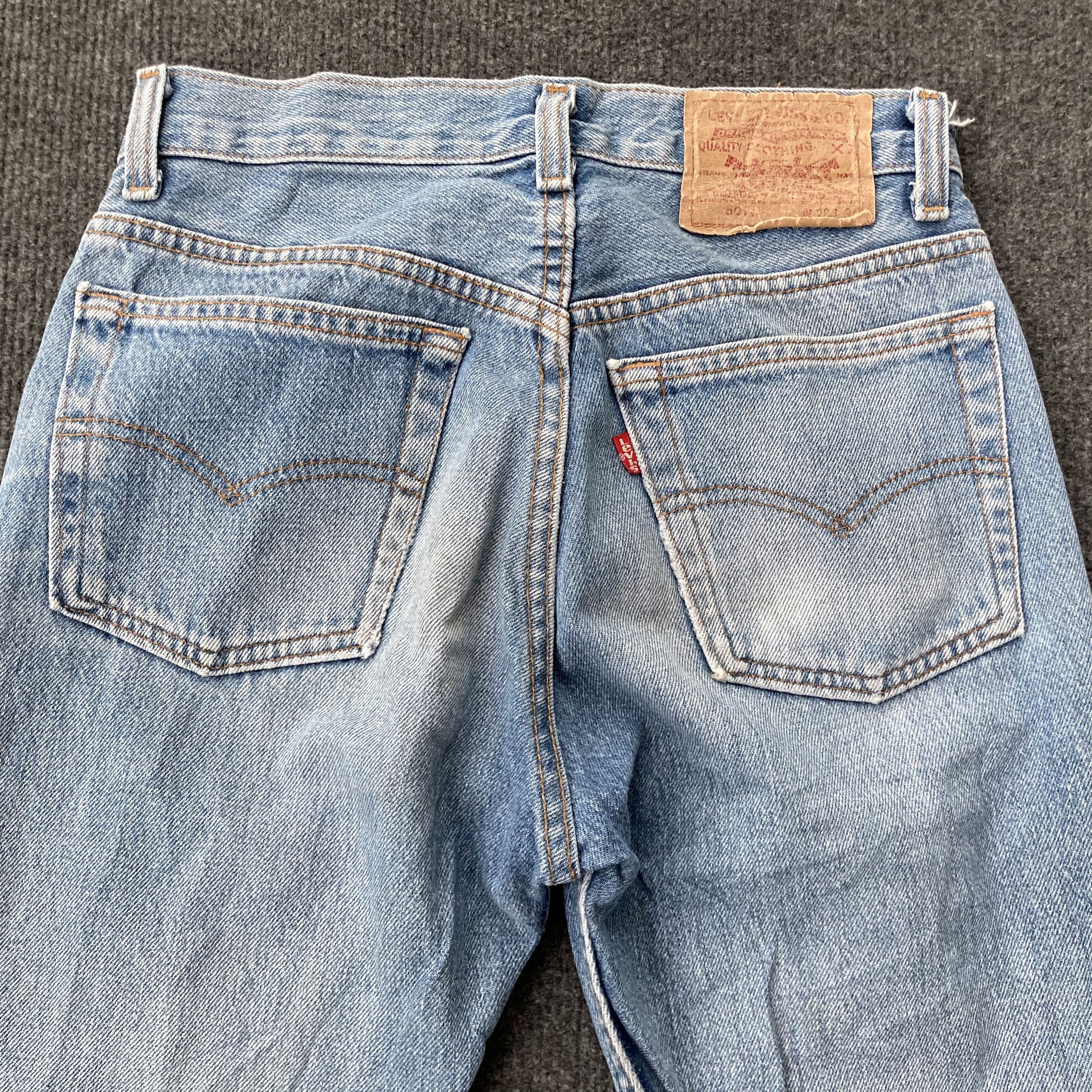 Levi's × Vintage Vtg Levis 501xx Distressed Ripped 80s Grunge Style Jeans Size US 26 / EU 42 - 7 Thumbnail
