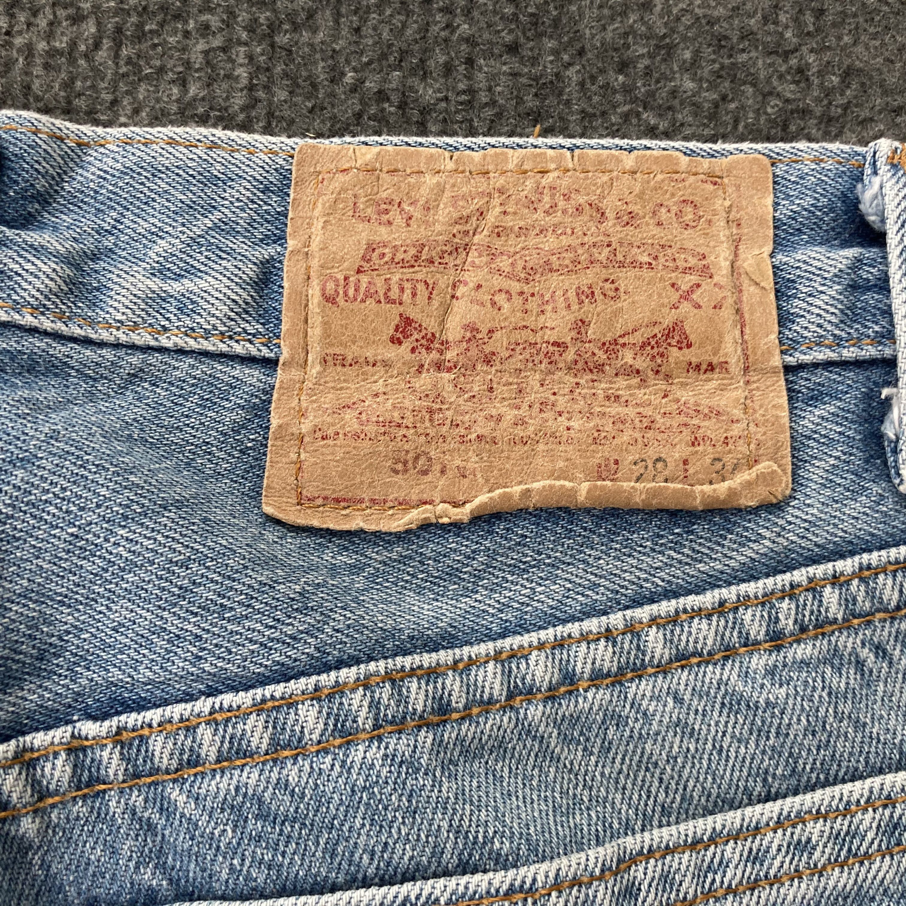 Levi's × Vintage Vtg Levis 501xx Distressed Ripped 80s Grunge Style Jeans Size US 26 / EU 42 - 8 Thumbnail