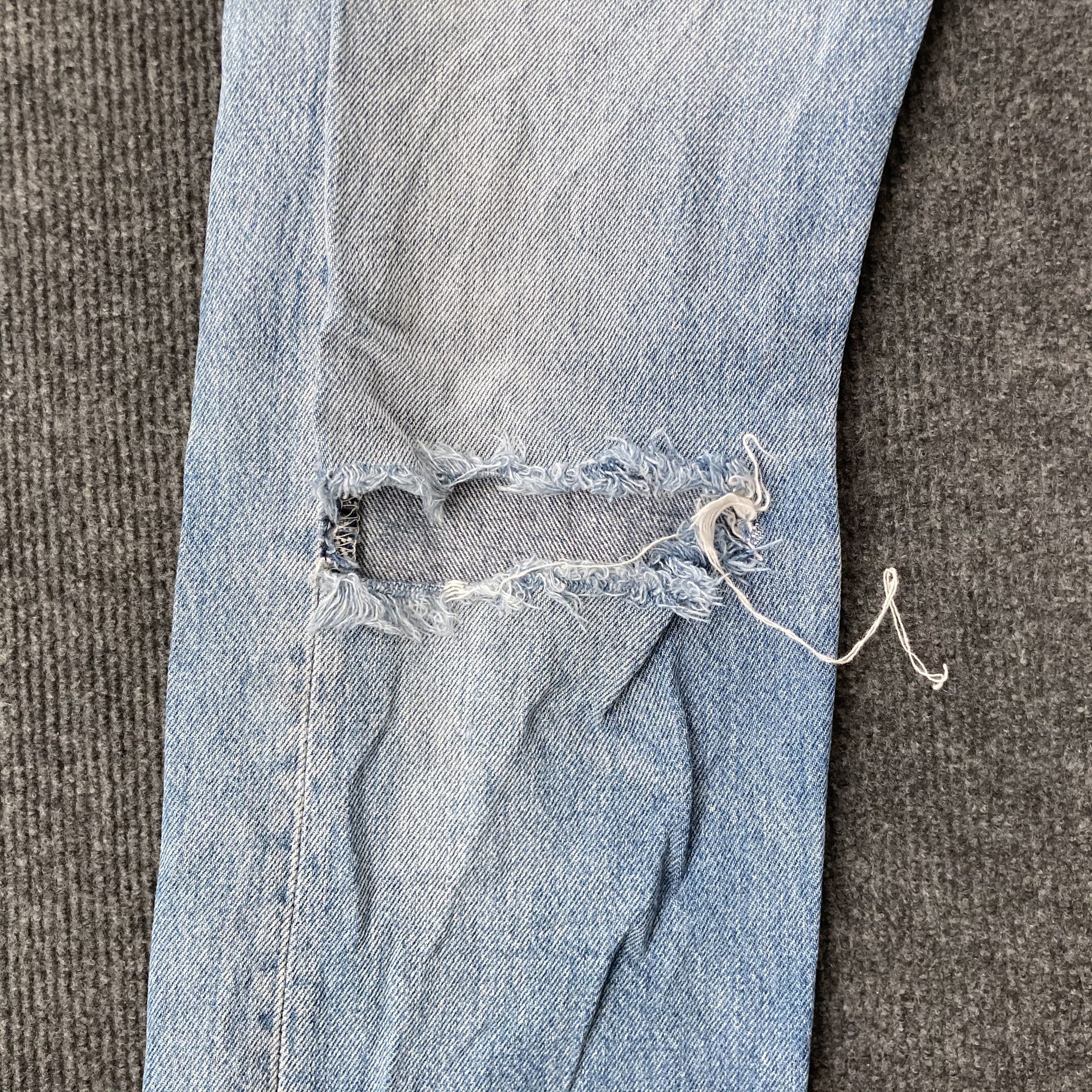 Levi's × Vintage Vtg Levis 501xx Distressed Ripped 80s Grunge Style Jeans Size US 26 / EU 42 - 5 Thumbnail