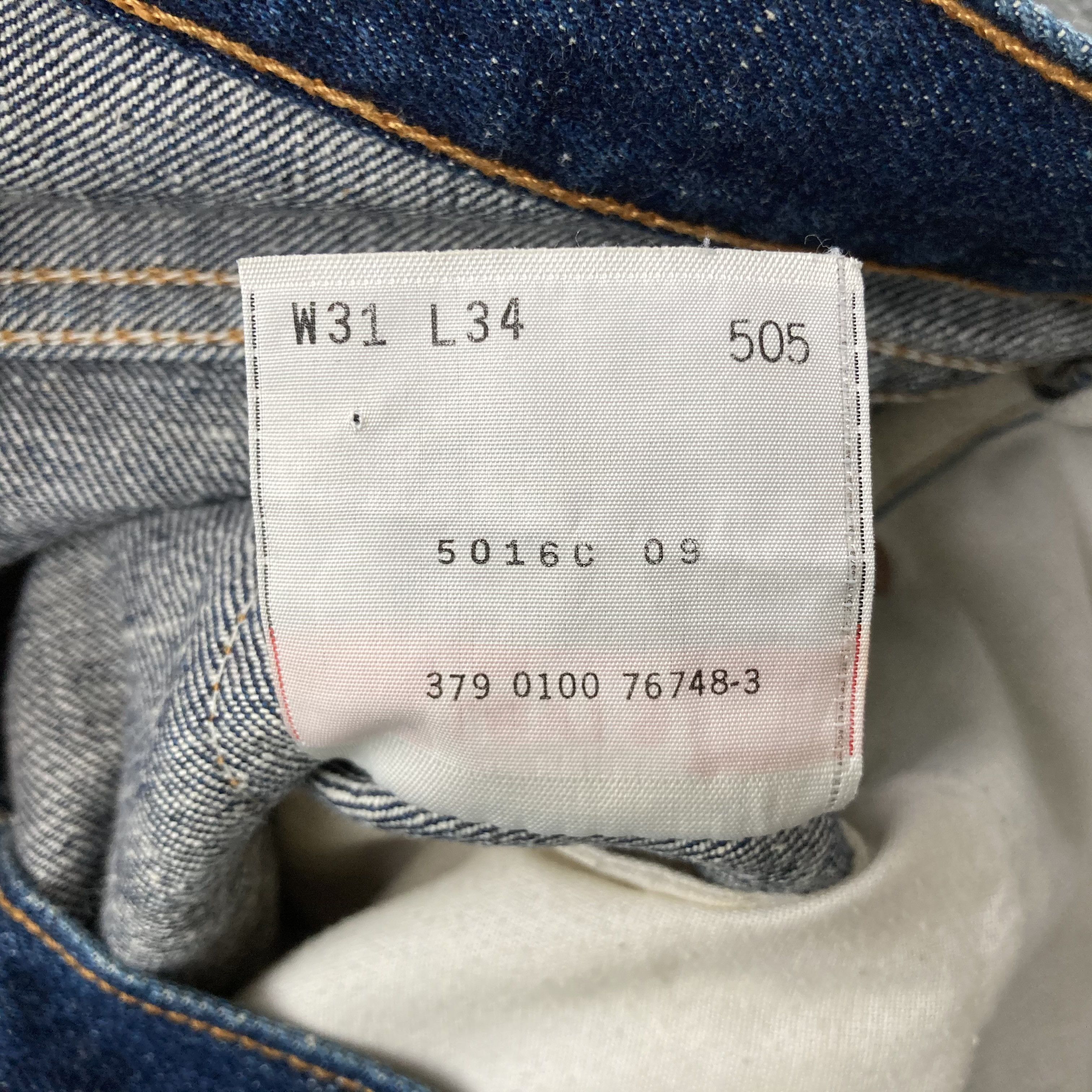 Levi's × Vintage Vtg Levis 505 Blue Denim Jeans Size US 30 / EU 46 - 5 Thumbnail