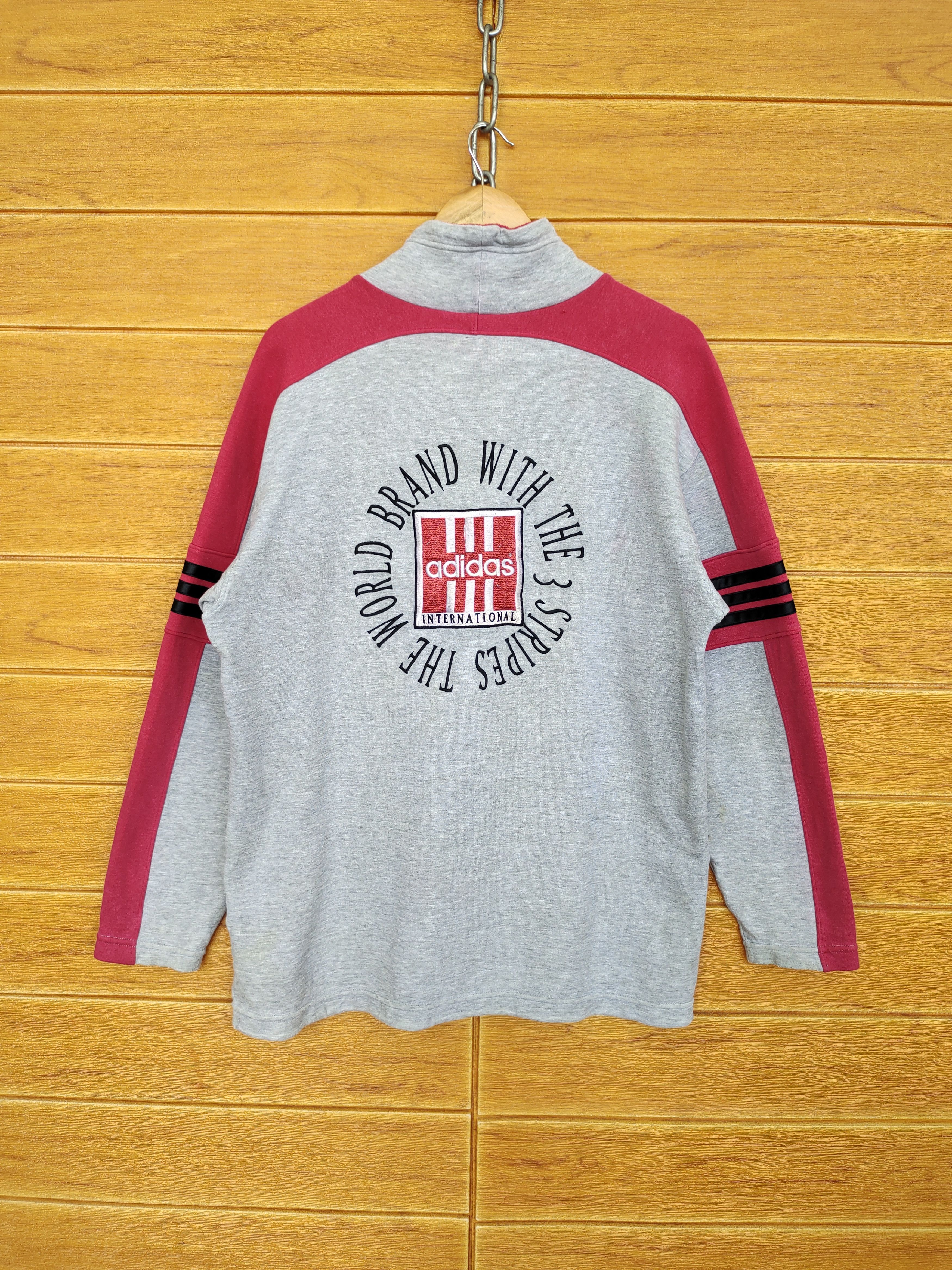 Vintage Vintage ADIDAS Big Logo Spell out Sweatshirt Size US L / EU 52-54 / 3 - 13 Thumbnail