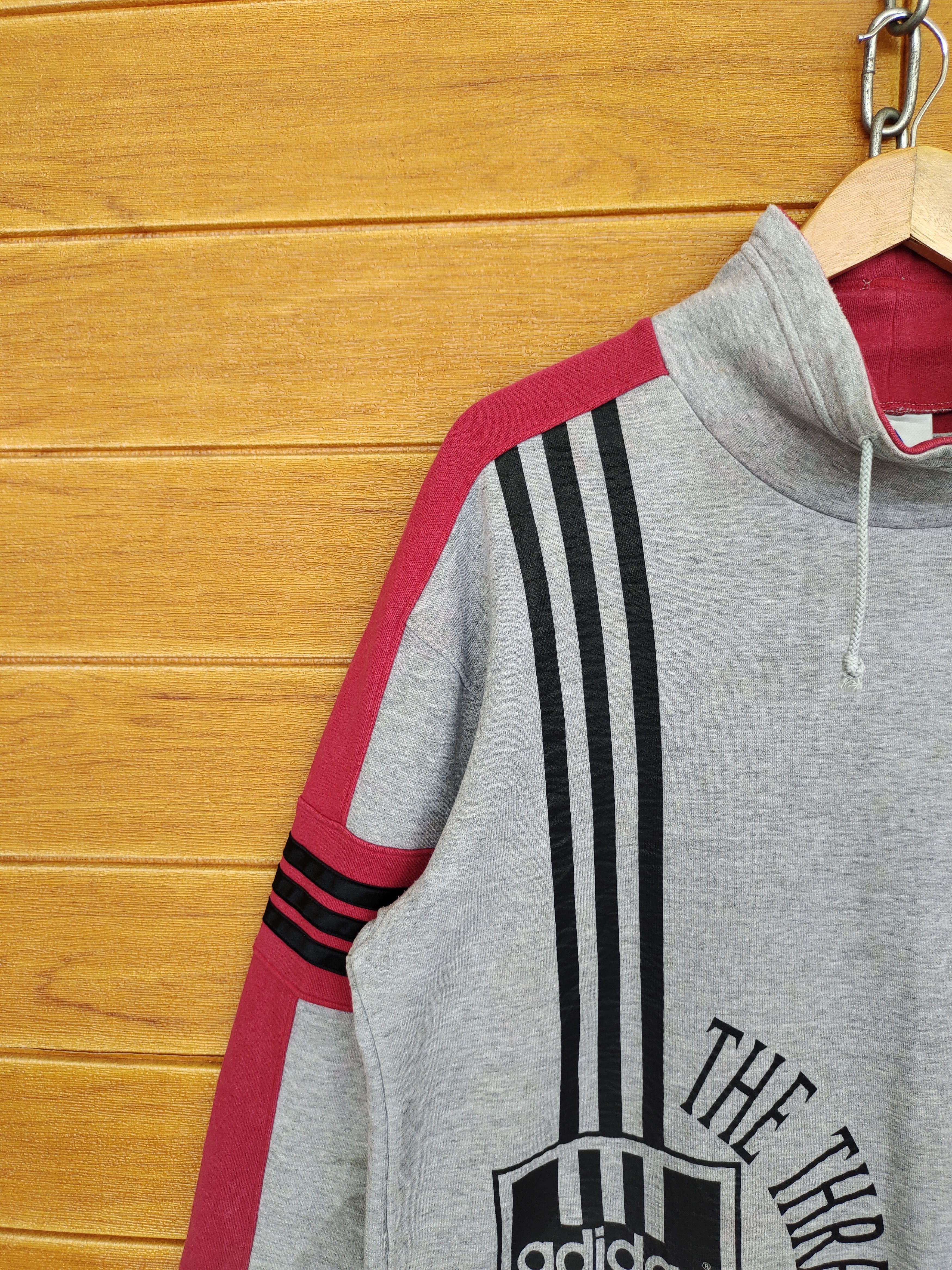 Vintage Vintage ADIDAS Big Logo Spell out Sweatshirt Size US L / EU 52-54 / 3 - 4 Thumbnail
