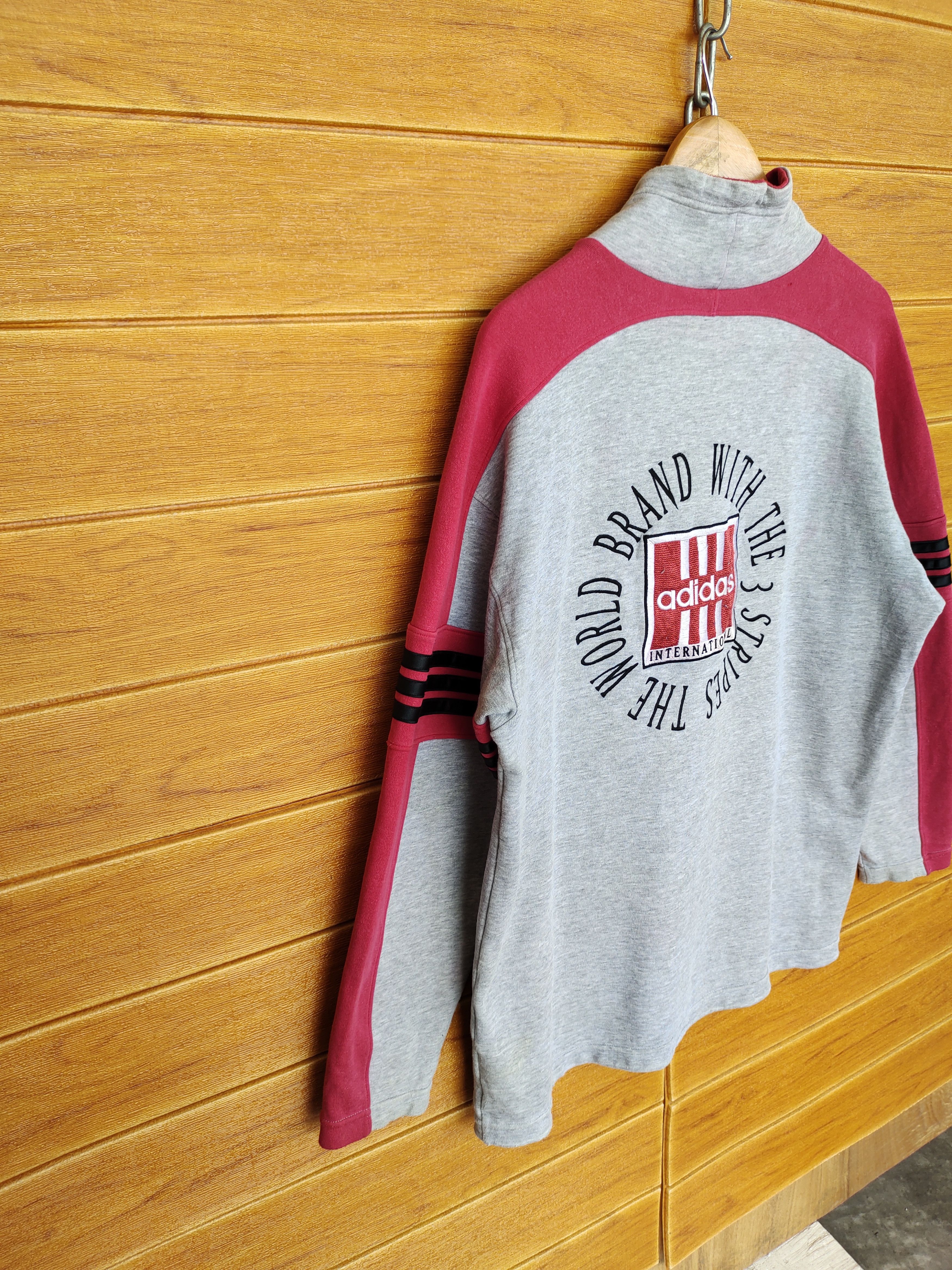 Vintage Vintage ADIDAS Big Logo Spell out Sweatshirt Size US L / EU 52-54 / 3 - 16 Thumbnail
