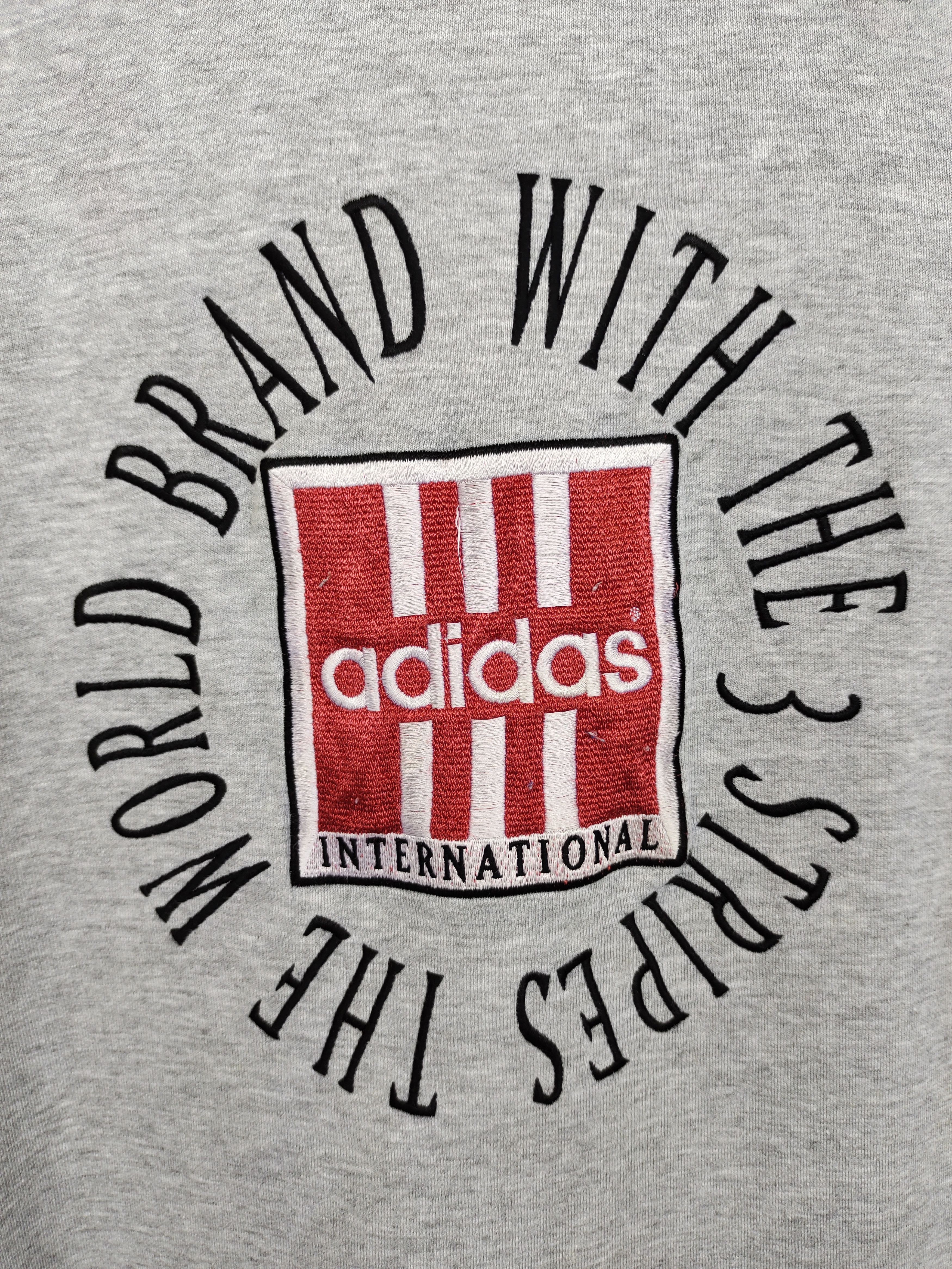 Vintage Vintage ADIDAS Big Logo Spell out Sweatshirt Size US L / EU 52-54 / 3 - 14 Thumbnail