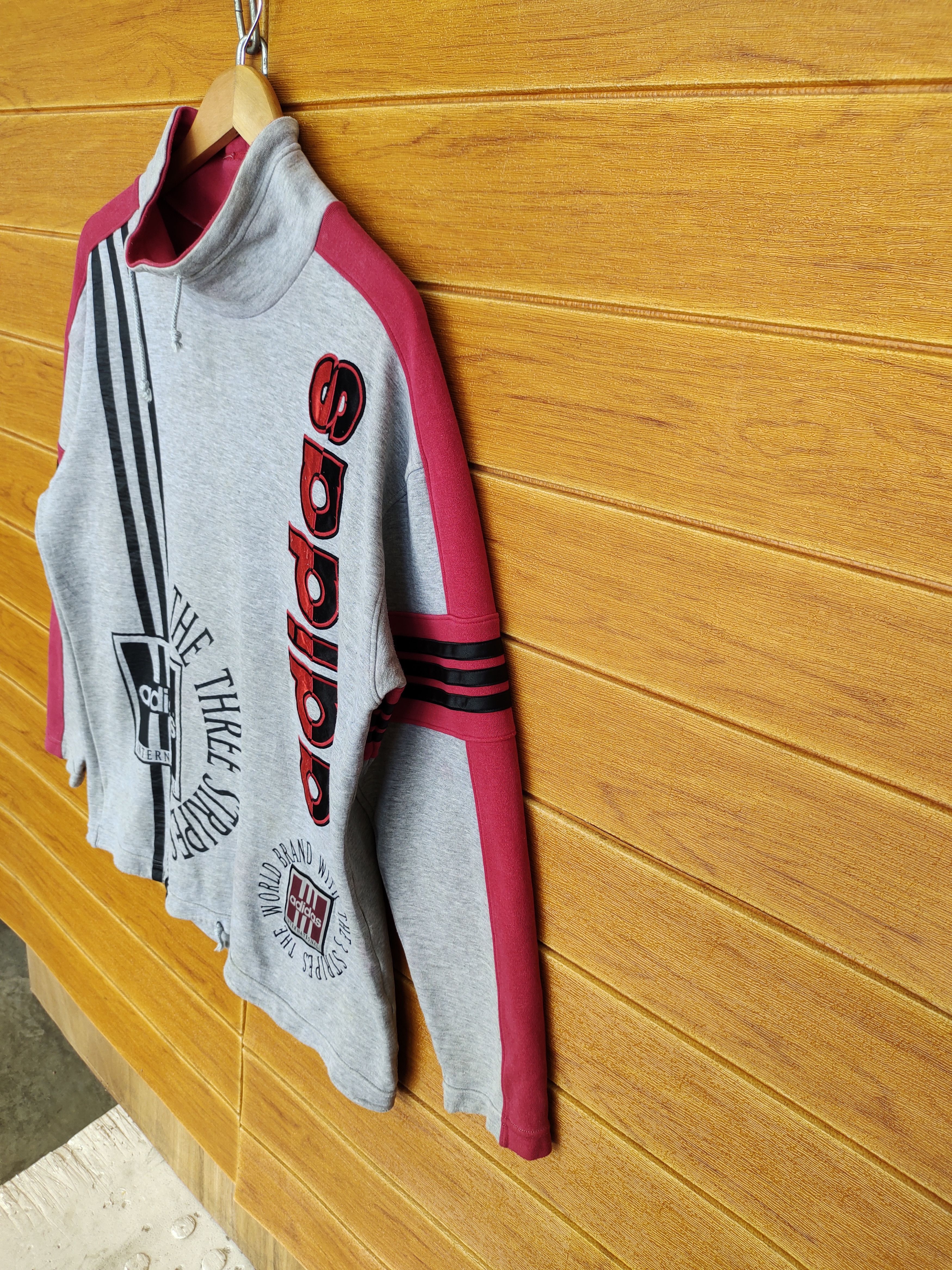 Vintage Vintage ADIDAS Big Logo Spell out Sweatshirt Size US L / EU 52-54 / 3 - 7 Thumbnail