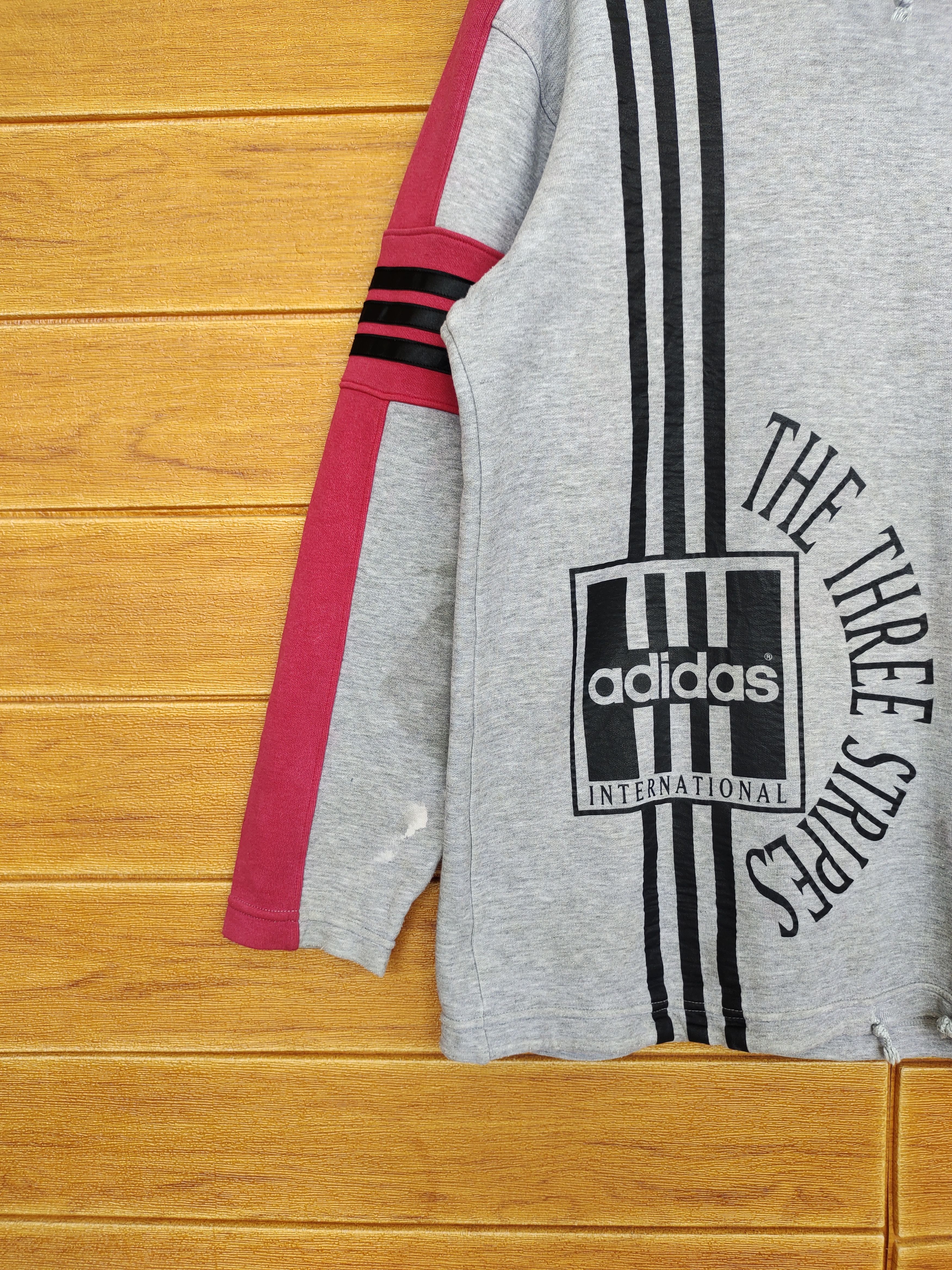 Vintage Vintage ADIDAS Big Logo Spell out Sweatshirt Size US L / EU 52-54 / 3 - 5 Thumbnail