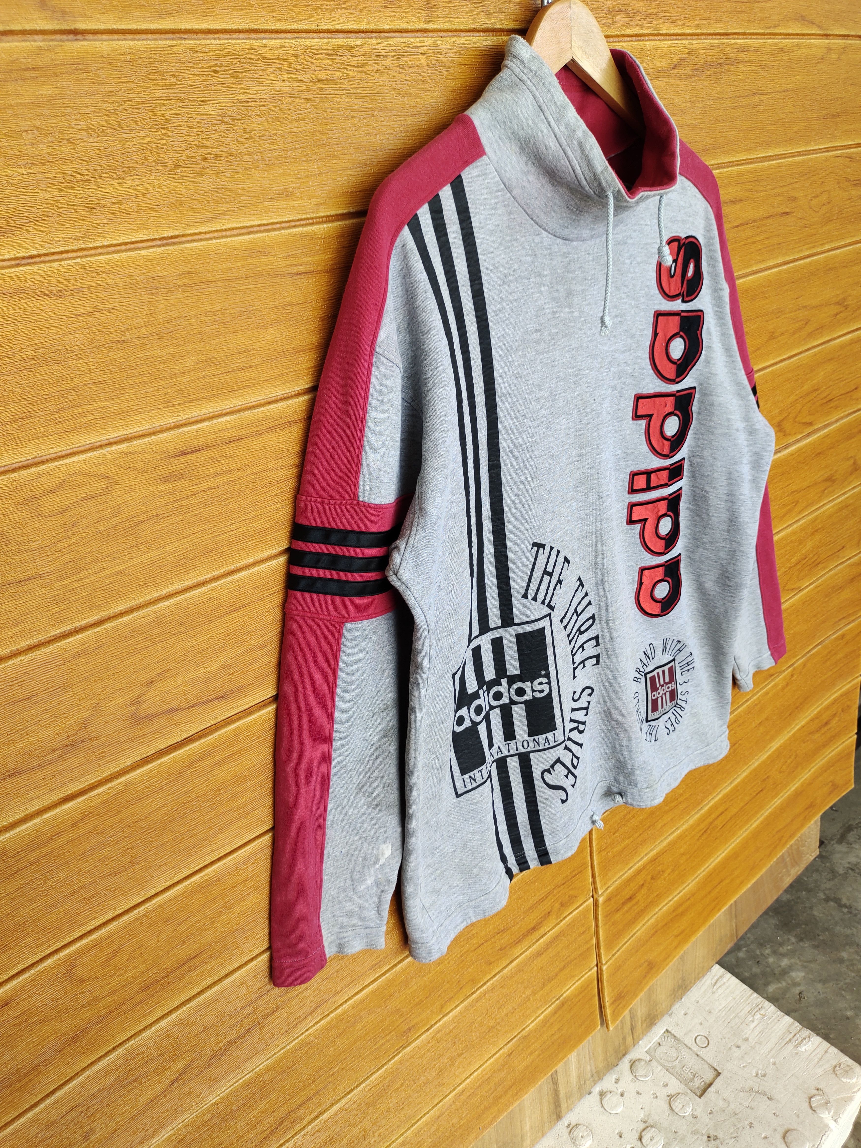 Vintage Vintage ADIDAS Big Logo Spell out Sweatshirt Size US L / EU 52-54 / 3 - 8 Thumbnail