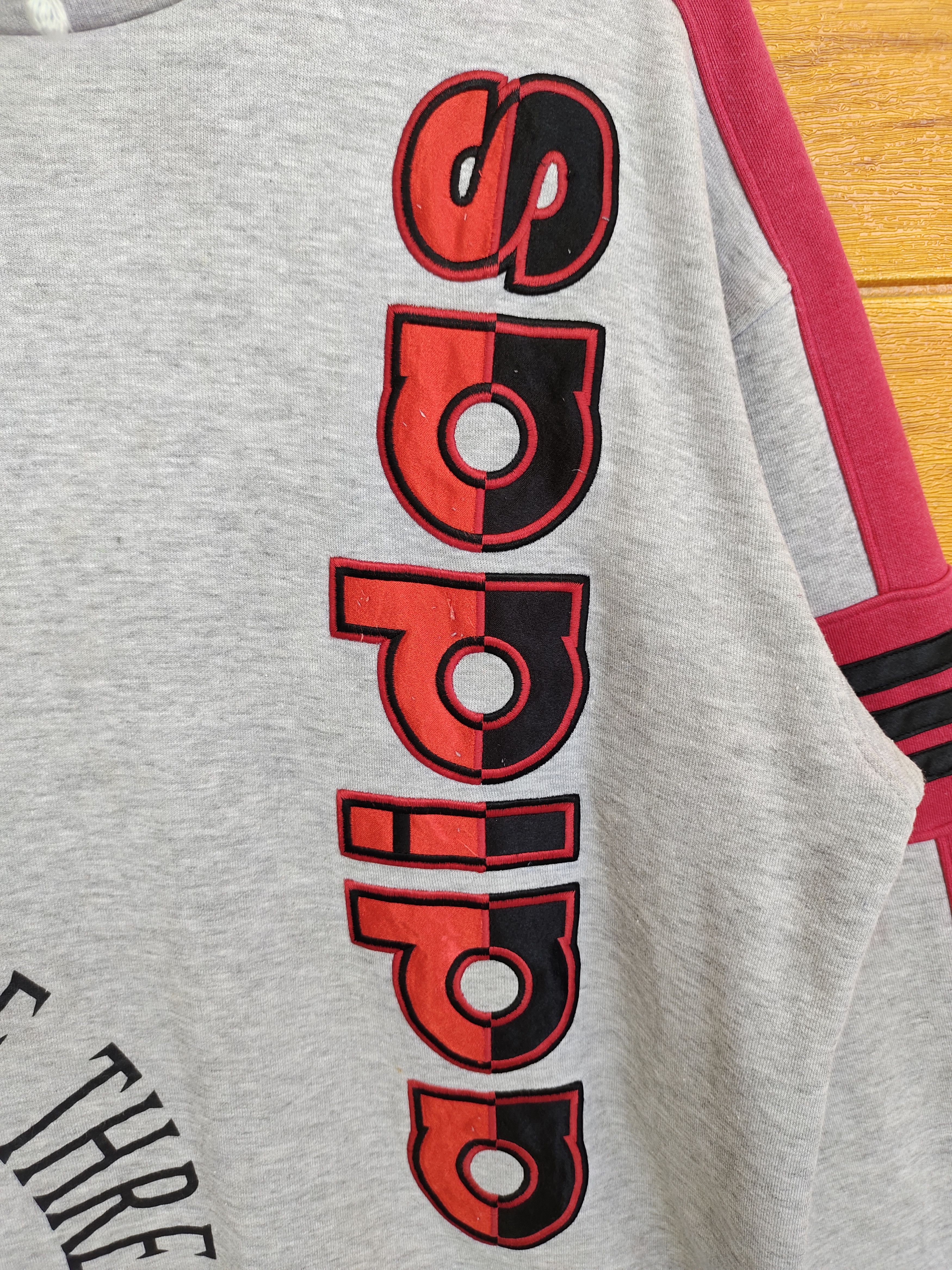 Vintage Vintage ADIDAS Big Logo Spell out Sweatshirt Size US L / EU 52-54 / 3 - 9 Thumbnail