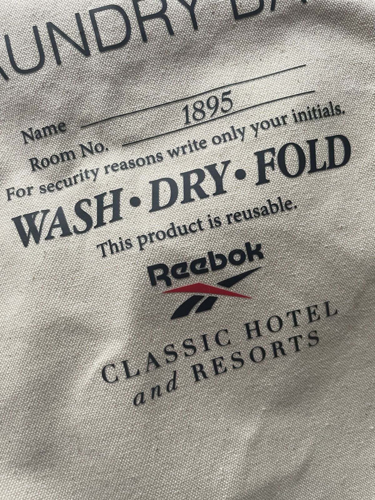 Reebok Reebok Hotels Laundry Bag strings tote bag Size ONE SIZE - 4 Thumbnail