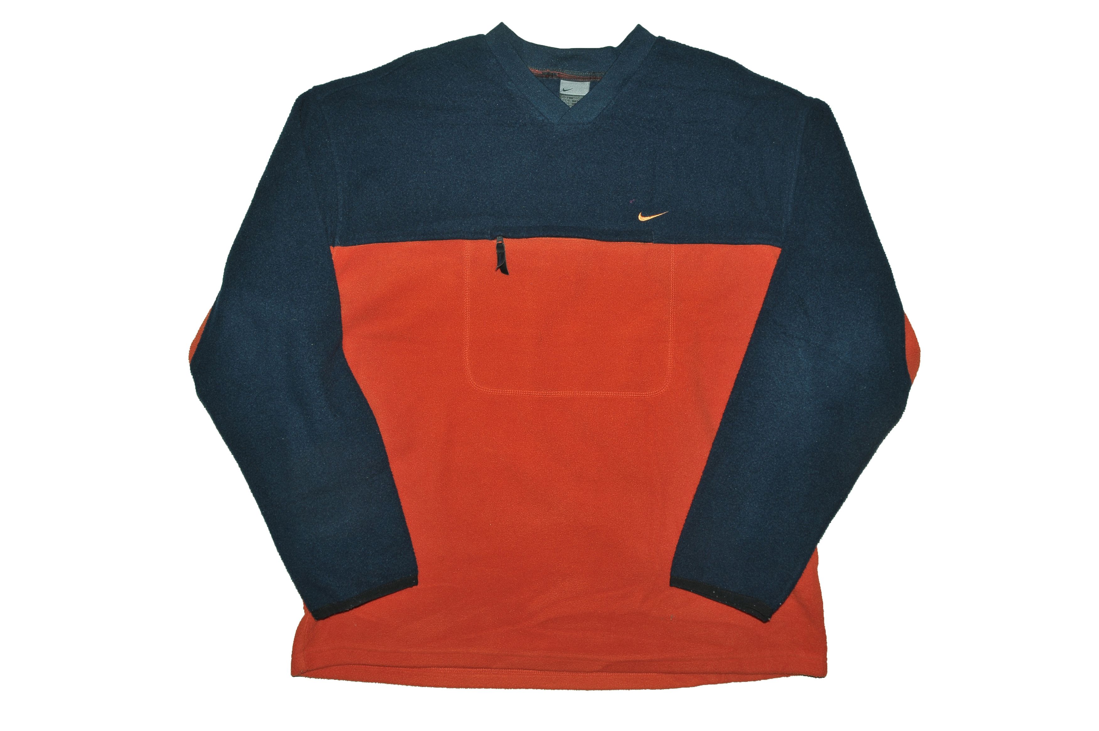 Nike Vintage Retro 90s Nike Fleece Jacket Size US L / EU 52-54 / 3 - 1 Thumbnail