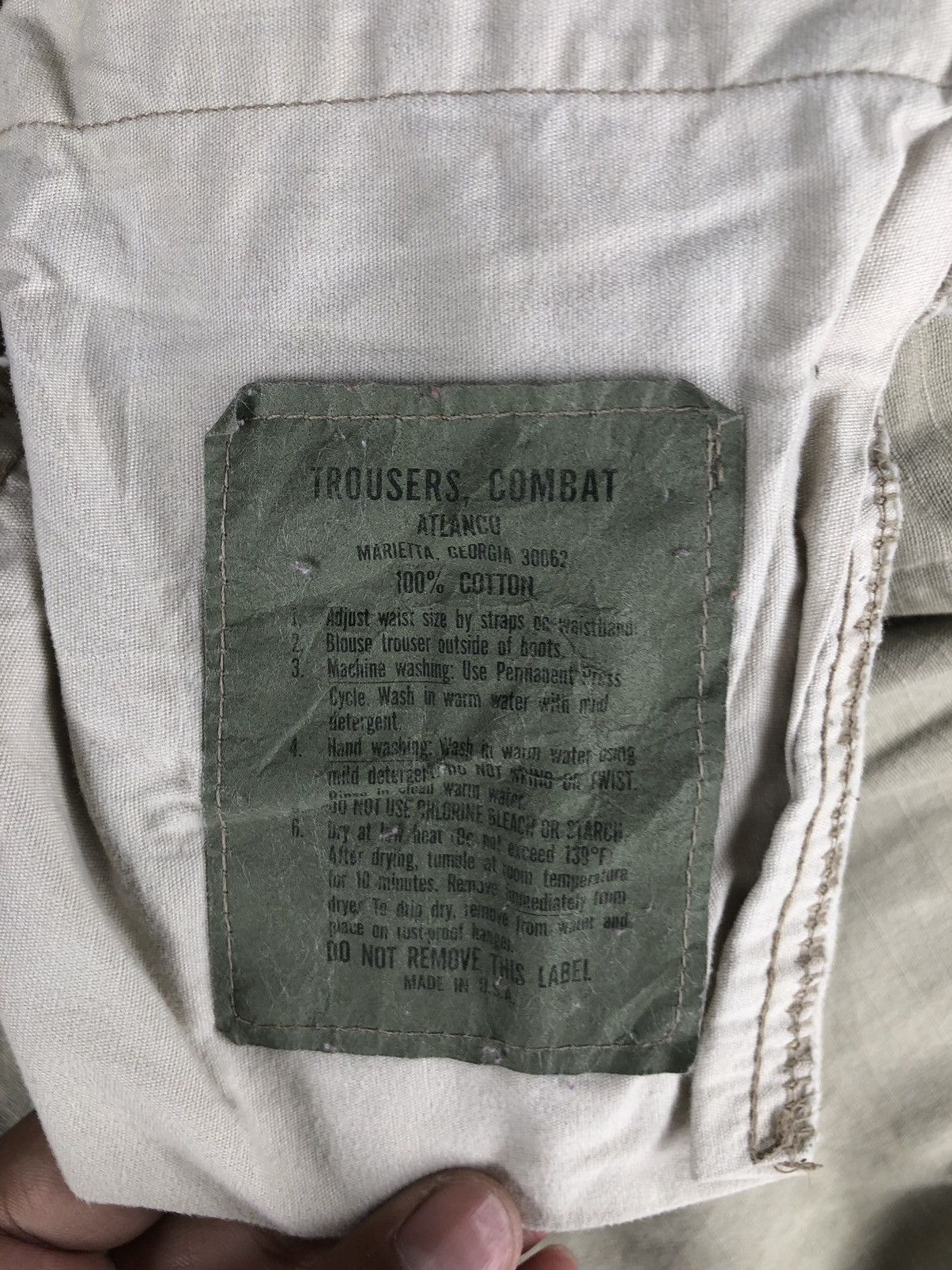Vintage military combat trouser cargo pants tactical multipocket Size US 30 / EU 46 - 12 Thumbnail